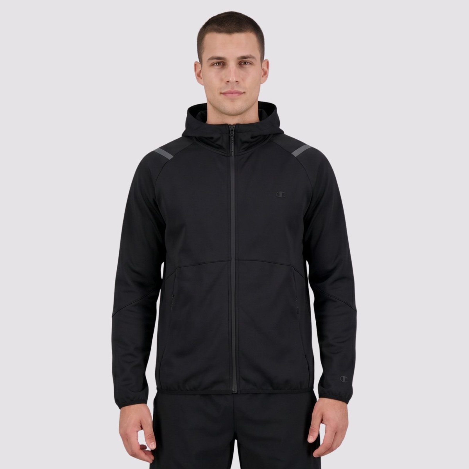 Jaqueta Champion Scuba Reflective Logo Preto
