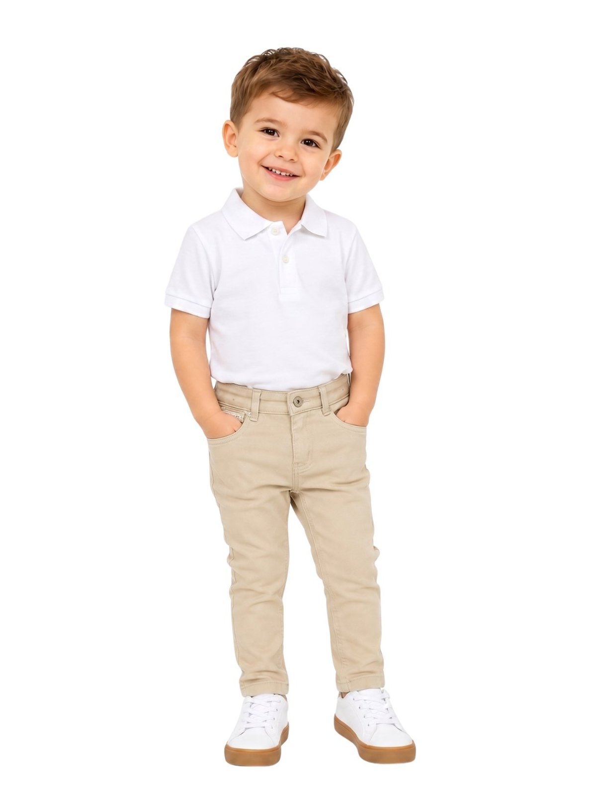 Infantil – Calça Sarja Skinny Menino Areia