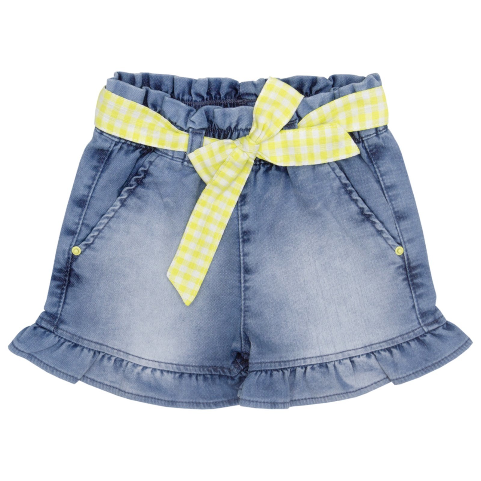 Infantil – Shorts Look Jeans c/ Cinto Jeans