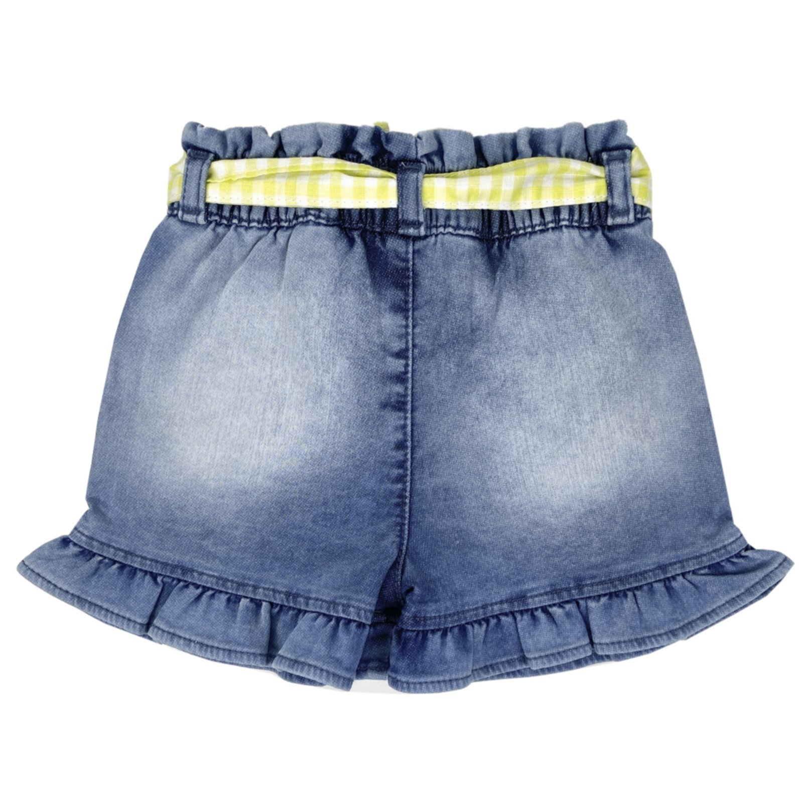Vista 3 Infantil - Shorts Look Jeans c/ Cinto Jeans azul Look Jeans azul