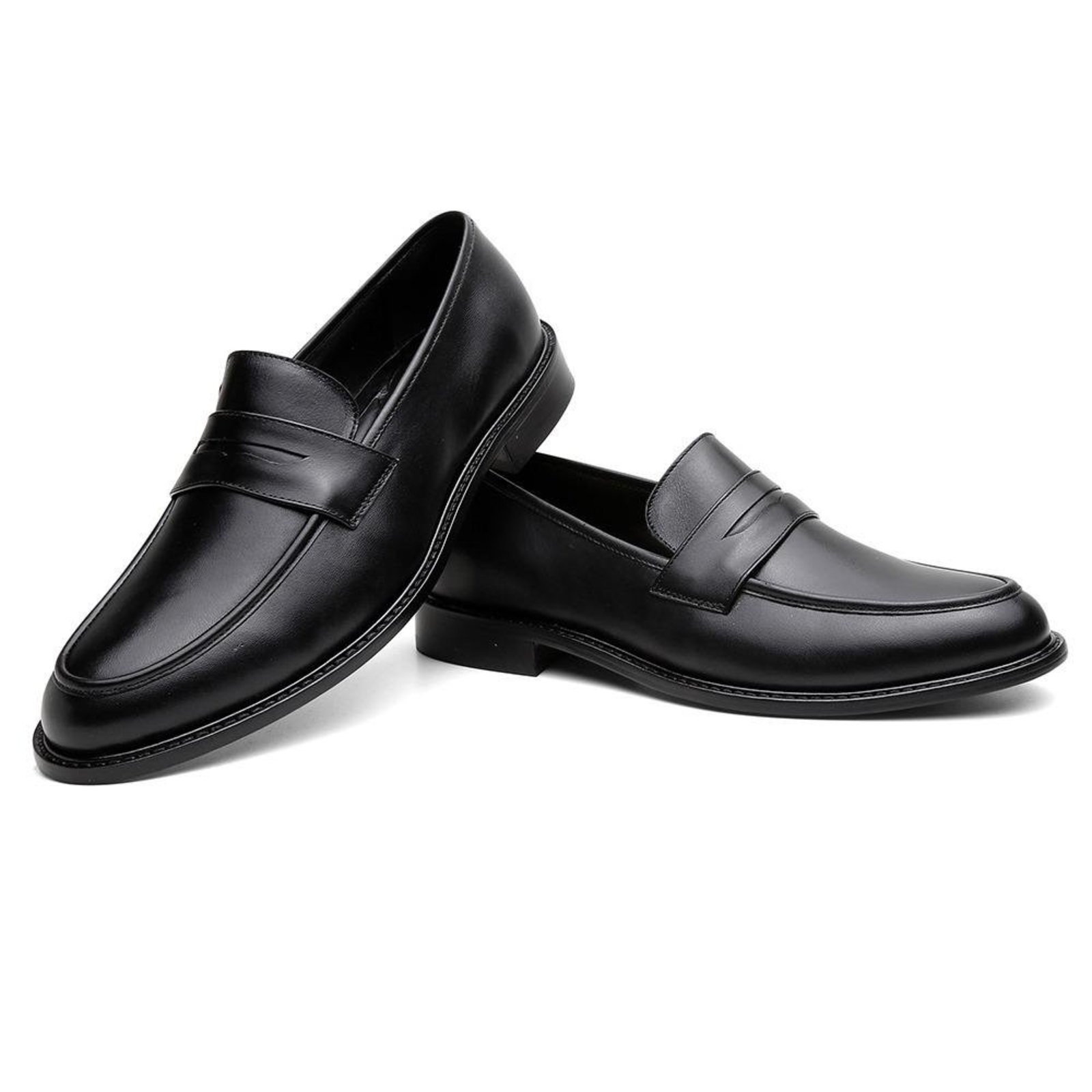 Mocassim Espanha Couro Masculino Grade Grande Café 45 Preto