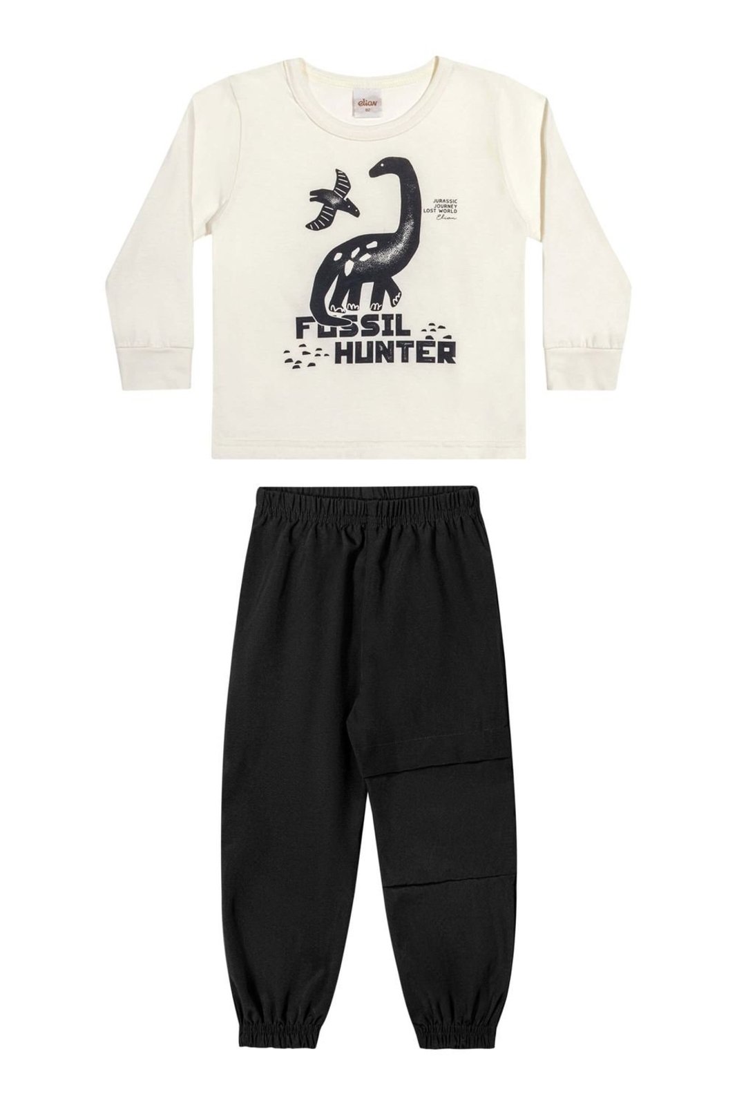 Infantil - Conjunto Menino Dino Hunter Elian Bege