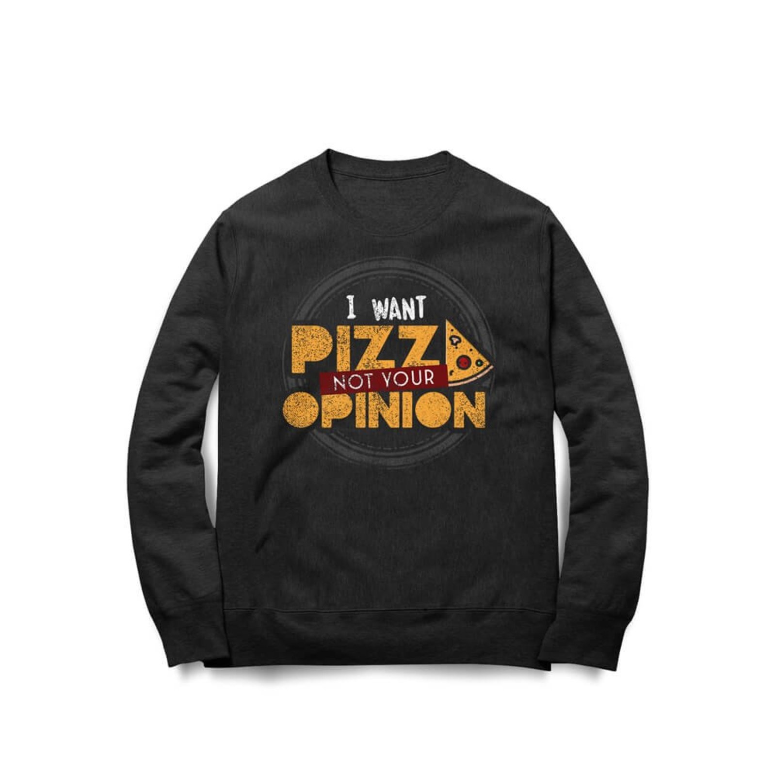 Moletom I Want Pizza - Preto - Casual - Studio Geek