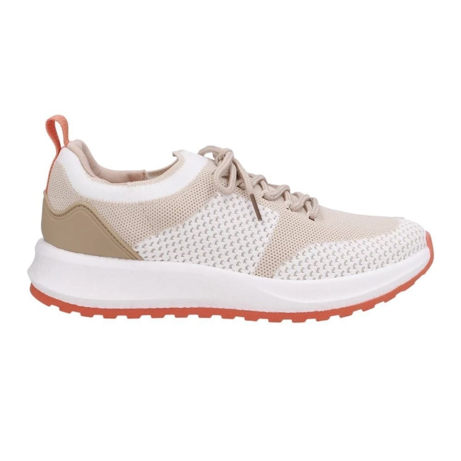 Vista 2 Tênis Usaflex Poofy Tricot Feminino bege Usaflex bege