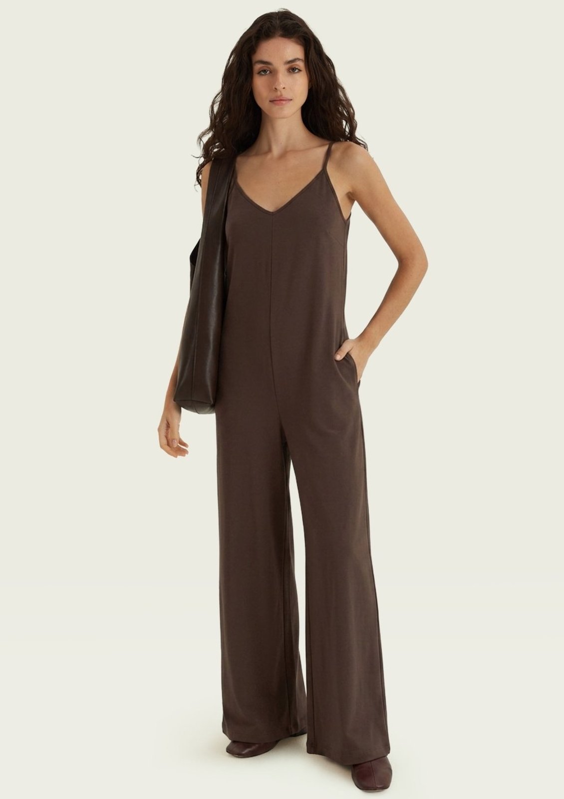 Macacão Longo Feminino Texturizado Hering