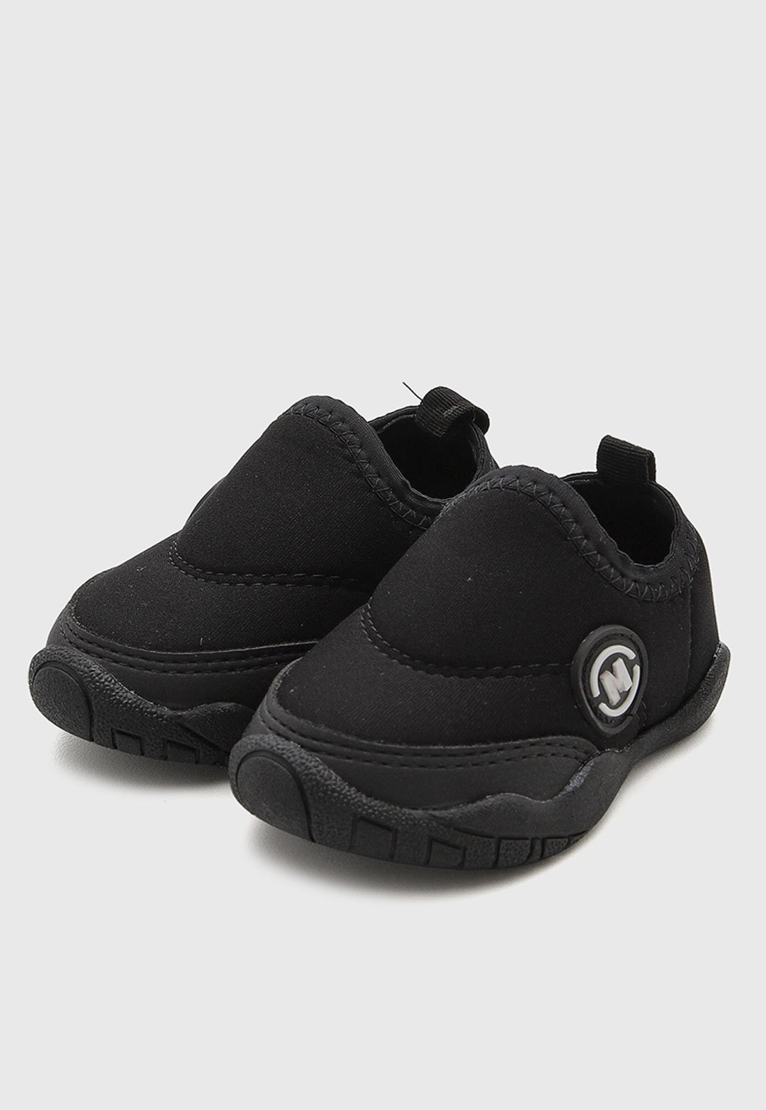 Infantil - Tênis Molekinho Slip On Cano Baixo Preto