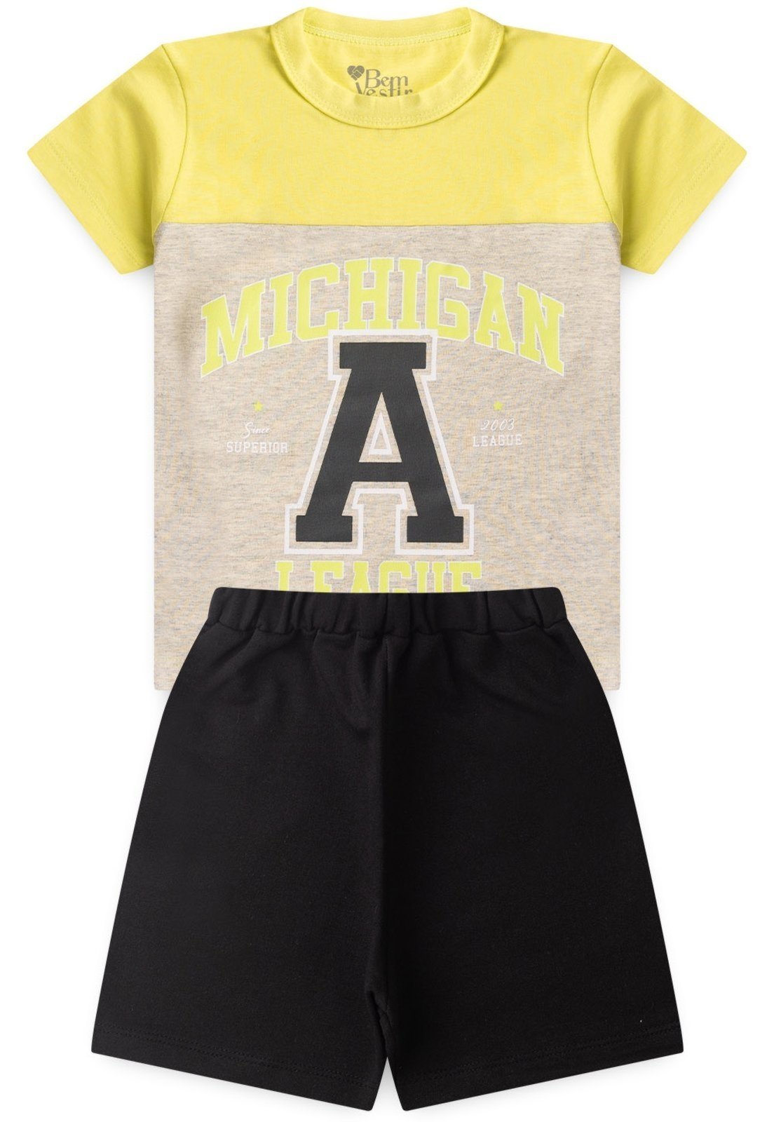 Infantil – Conjunto Bem Vestir Menino Camiseta e Bermuda