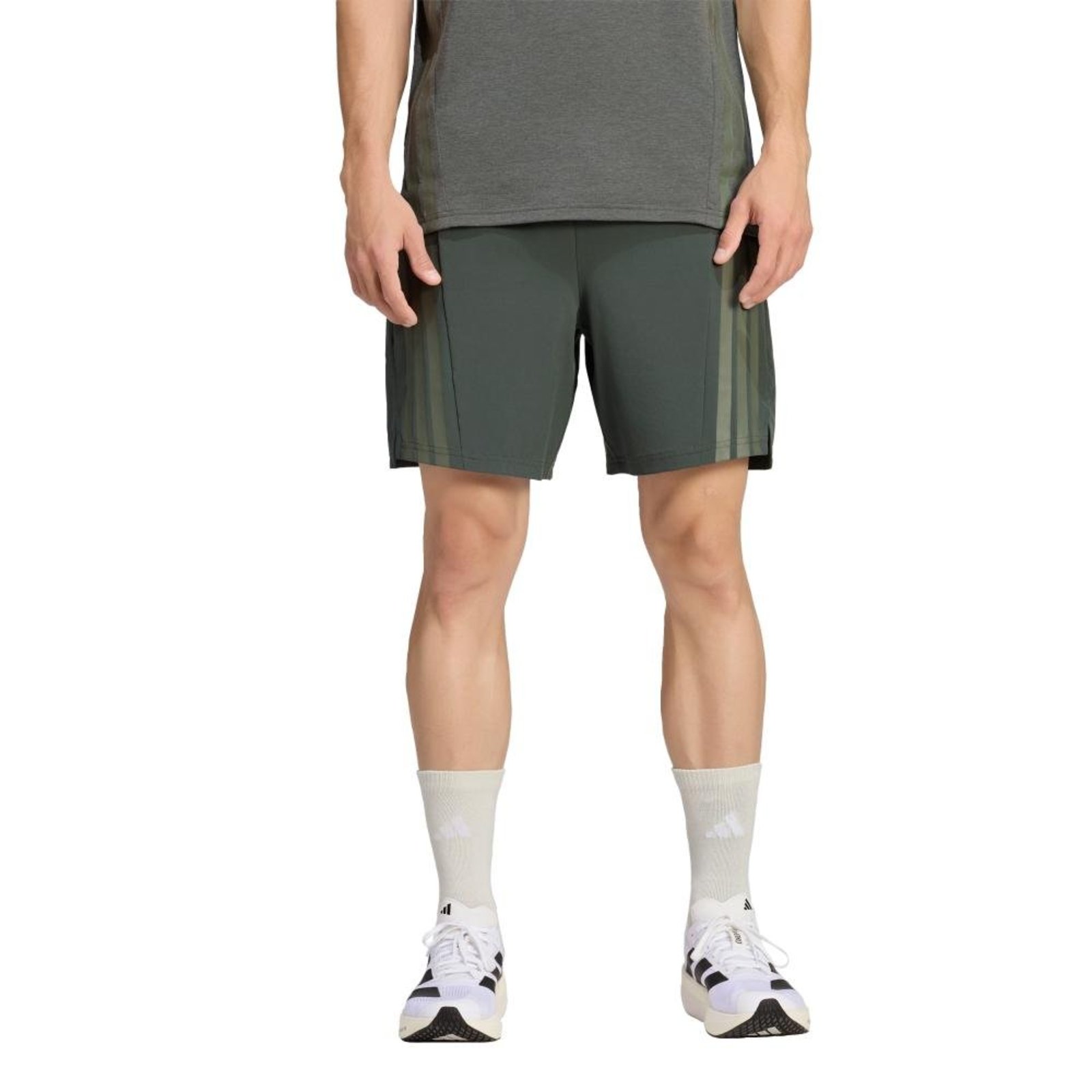 Shorts com Três Listras projetados para treinar adidas Performance Cinza