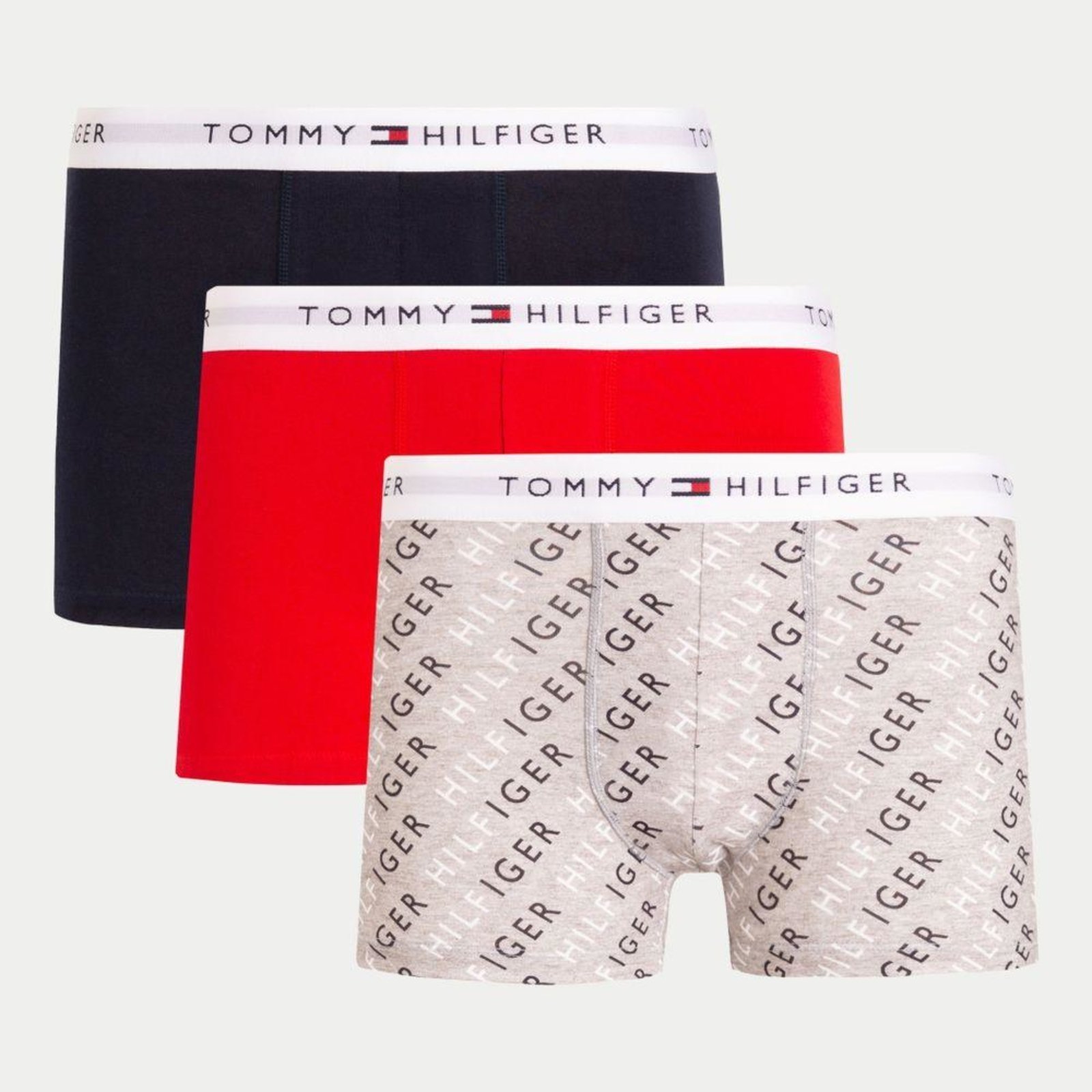 Pack 3 Cuecas Trunk Cinza - Tommy Hilfiger Cinza