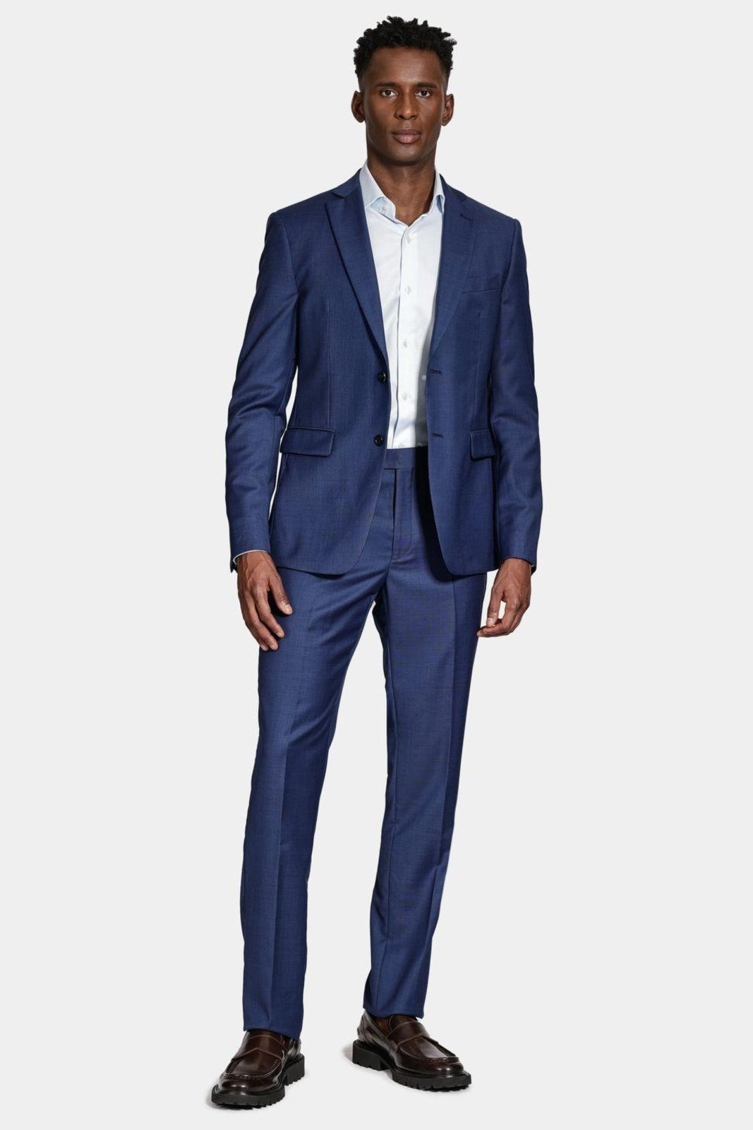 Vista 3 Costume Aramis Lã Super 120 Slim azul Aramis azul