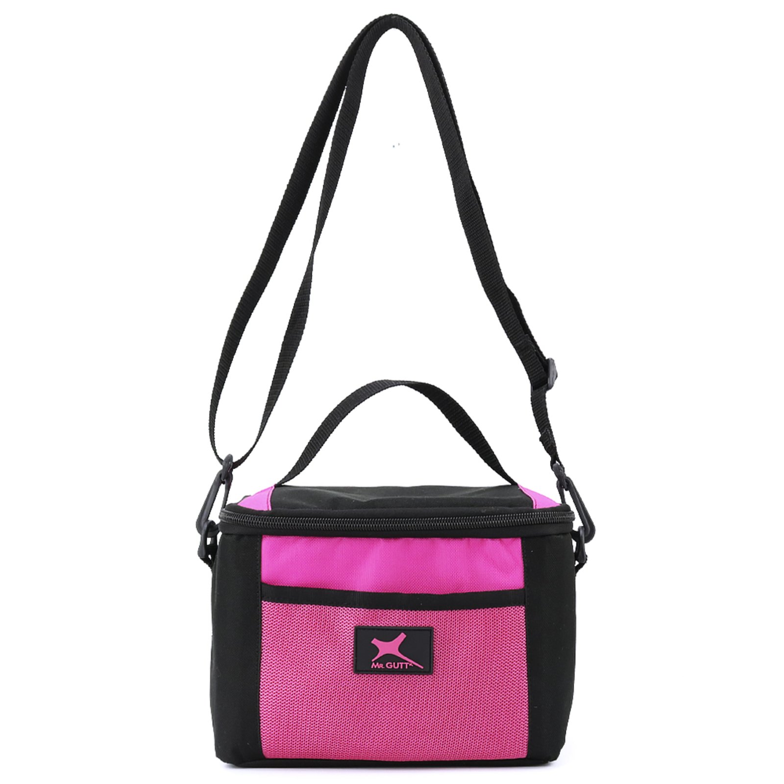 Vista 3 Bolsa Marmita Térmica Mr. Gutt Fitness Academia Preta preto/rosa Mr. Gutt preto/rosa