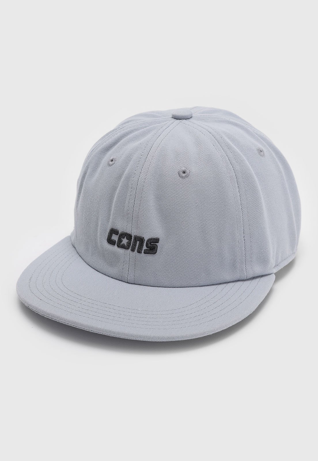 Vista 3 Boné Unissex Converse CONS 6 Panel Converse cinza
