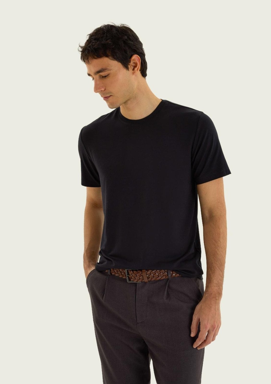 Camiseta Masculina Slim Em Malha Tech Hering