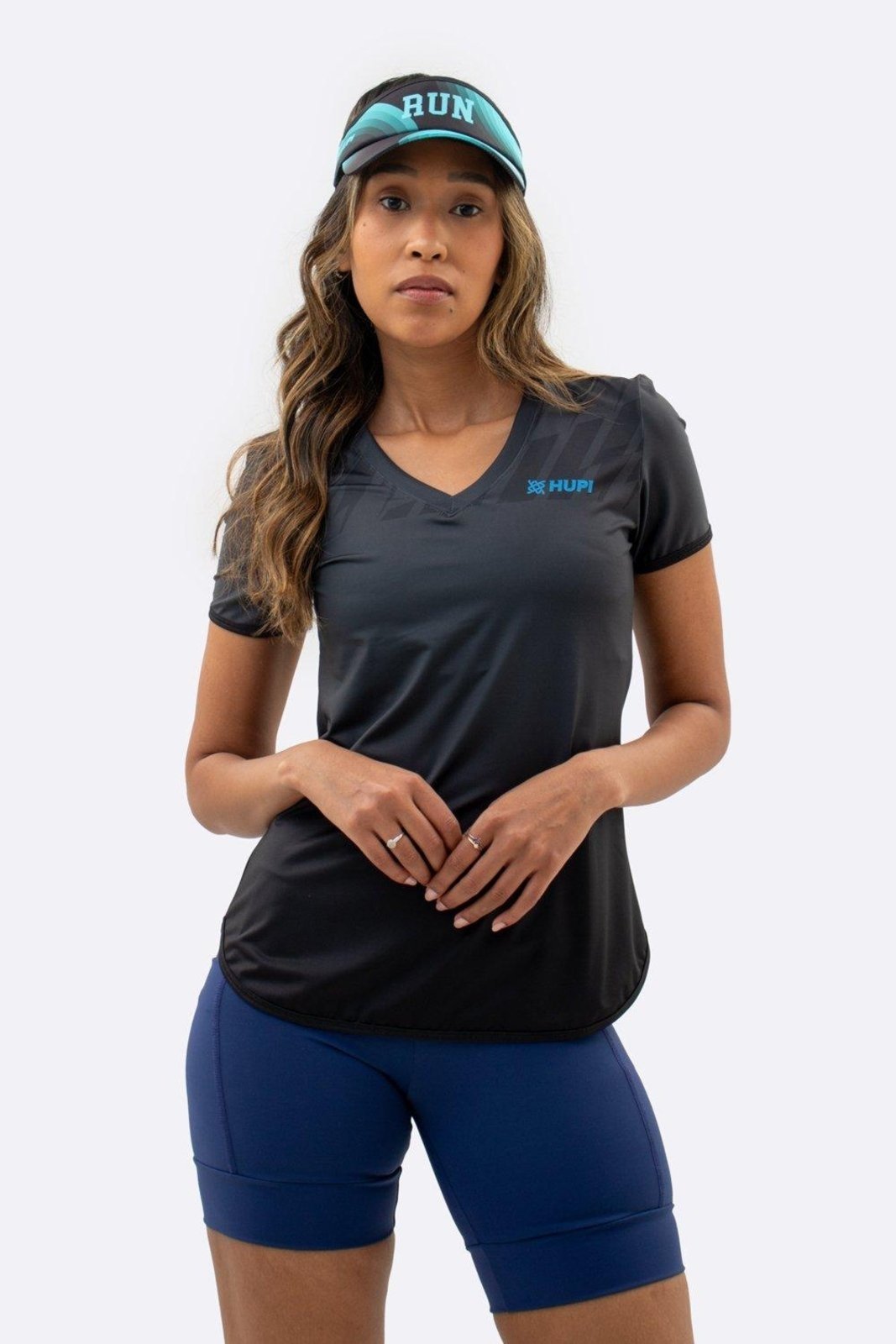 Camiseta Dry Fit Feminina HUPI Strahl Grafite