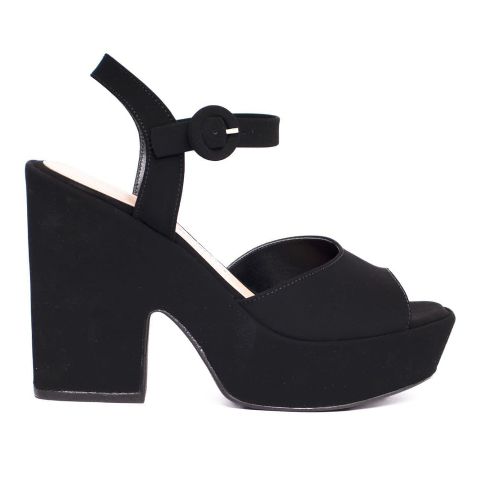 Sandália Feminina Meia Pata Nobuck Preto