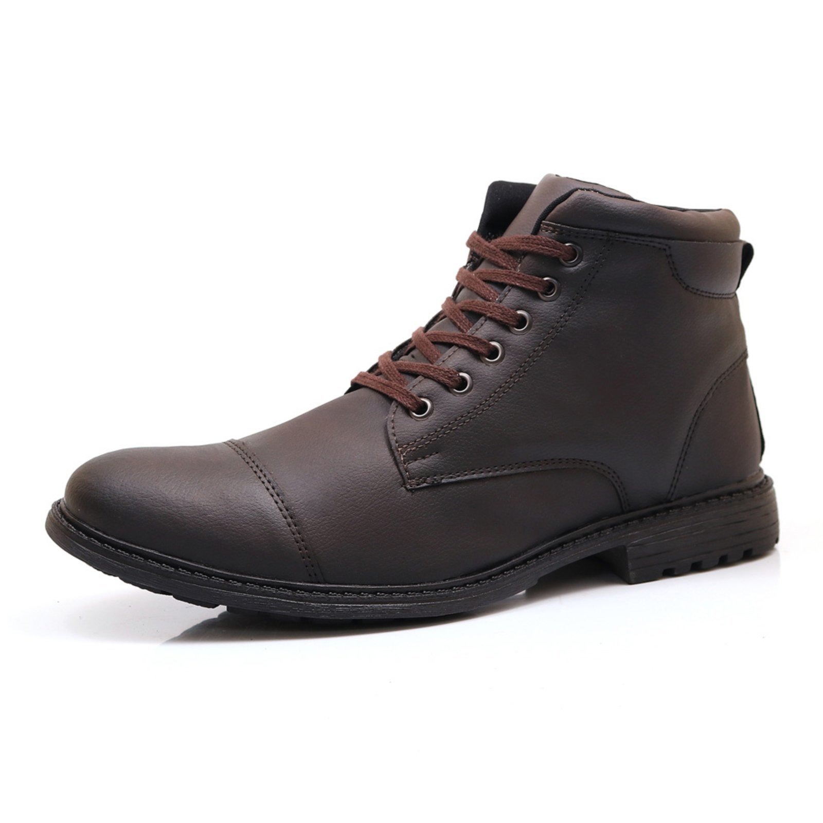 Bota Épico Casual Com Ziper Café