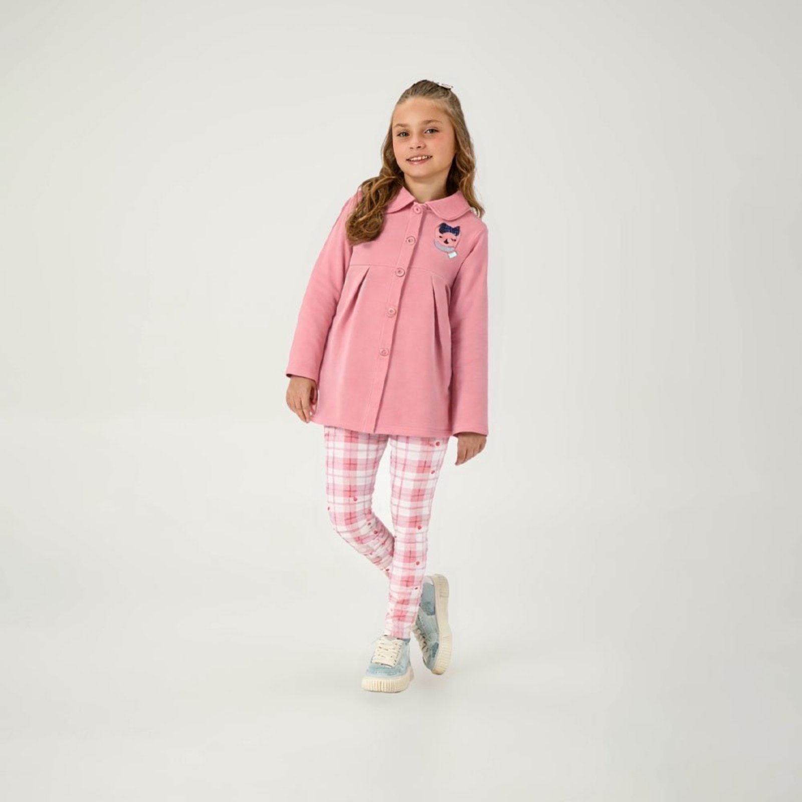 Infantil - Conjunto Rosa Pulla Bulla Menina - 55346-1052