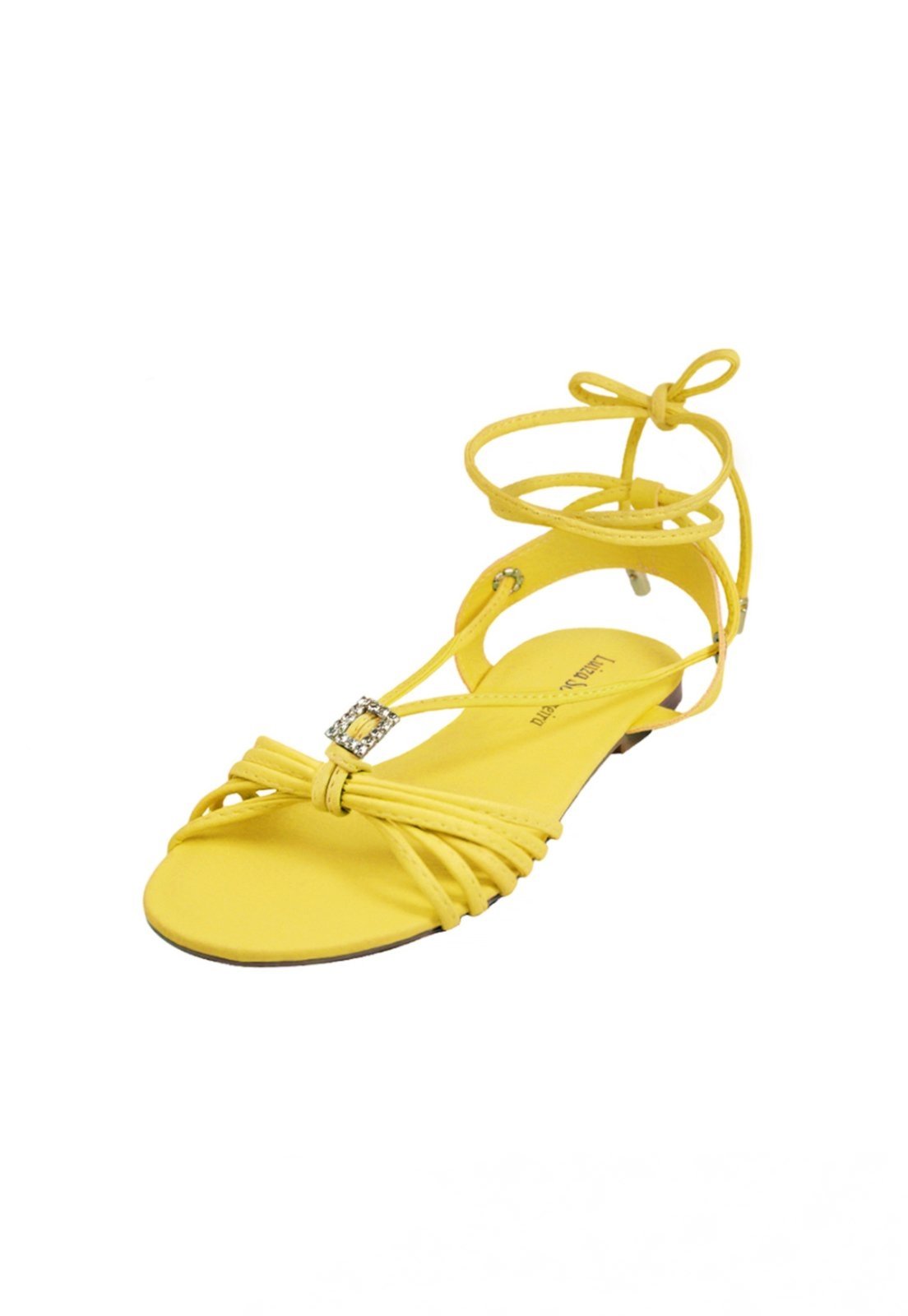 Rasteira Strass Troca Tira Luiza Sobreira Amarelo Mod. 2042-2