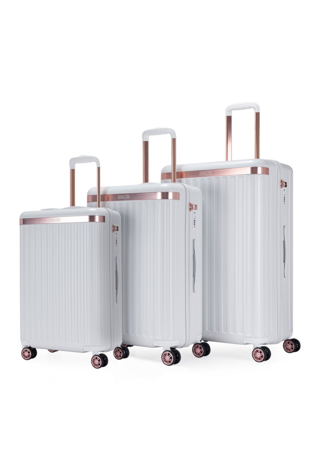 Kit Com 3 Mala Cavalera Pequena Média Grande Feminino Espaçosa Reforçada Viagem Passeio Casual Moderna
