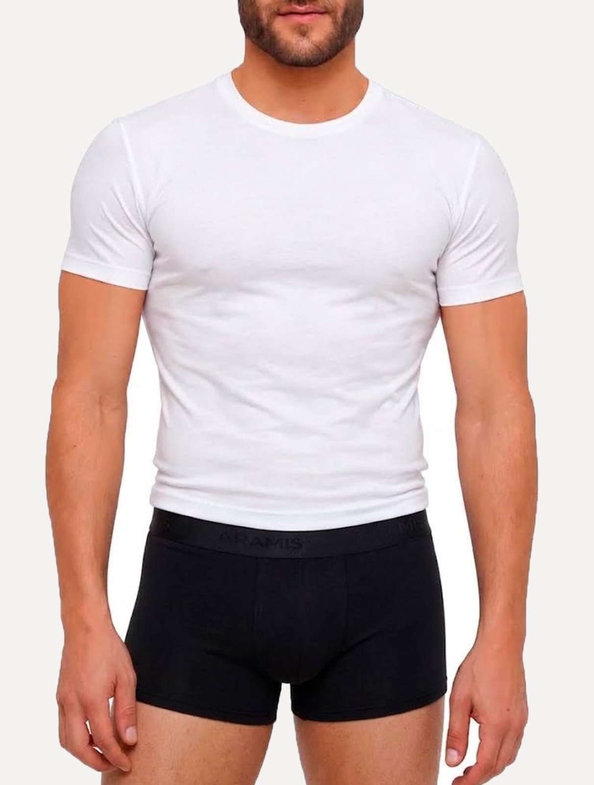 Cuecas Aramis Boxer Cotton Preta/ Branca Pack 4UN
