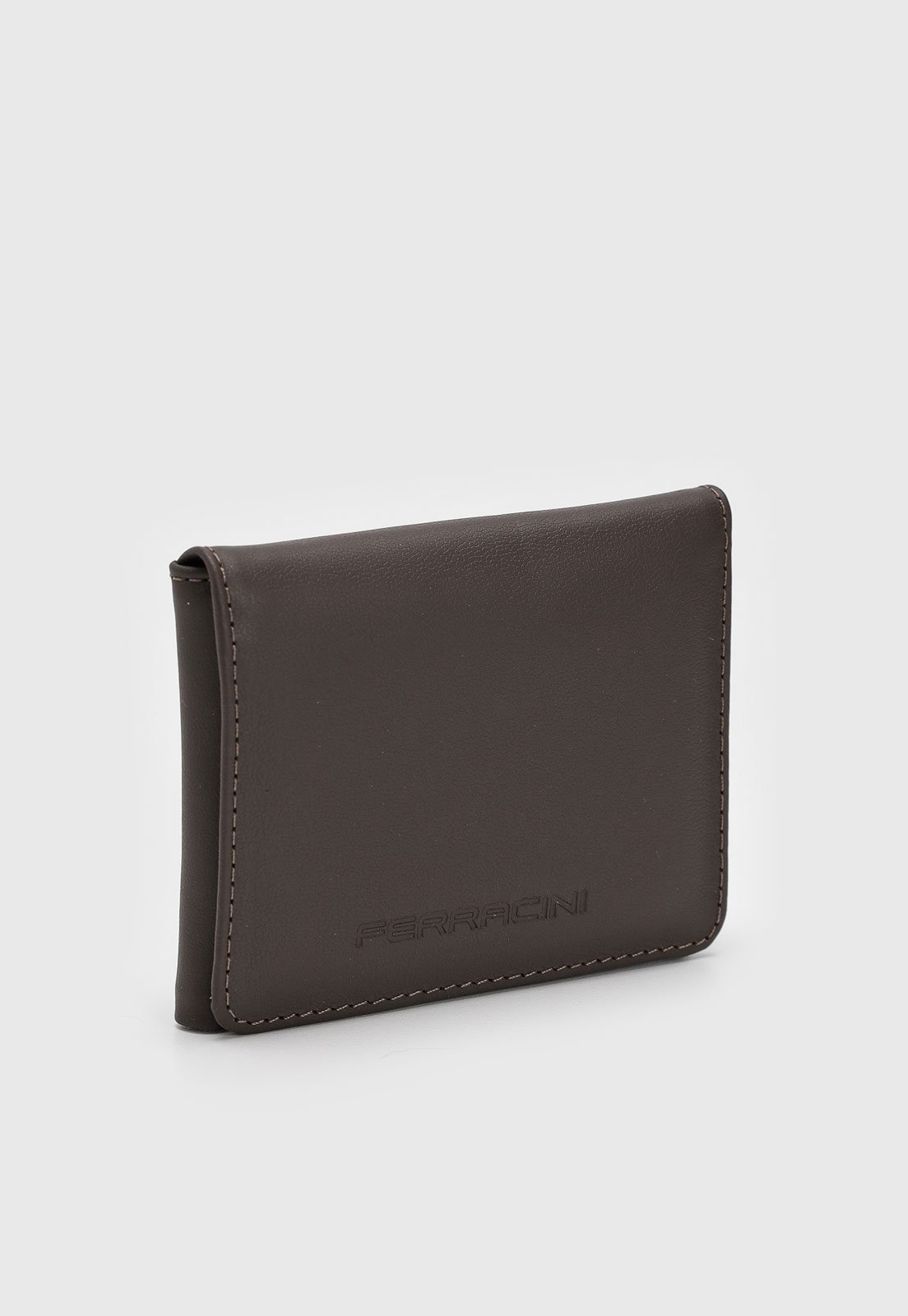 Carteira Masculina Ferracini Logo Café