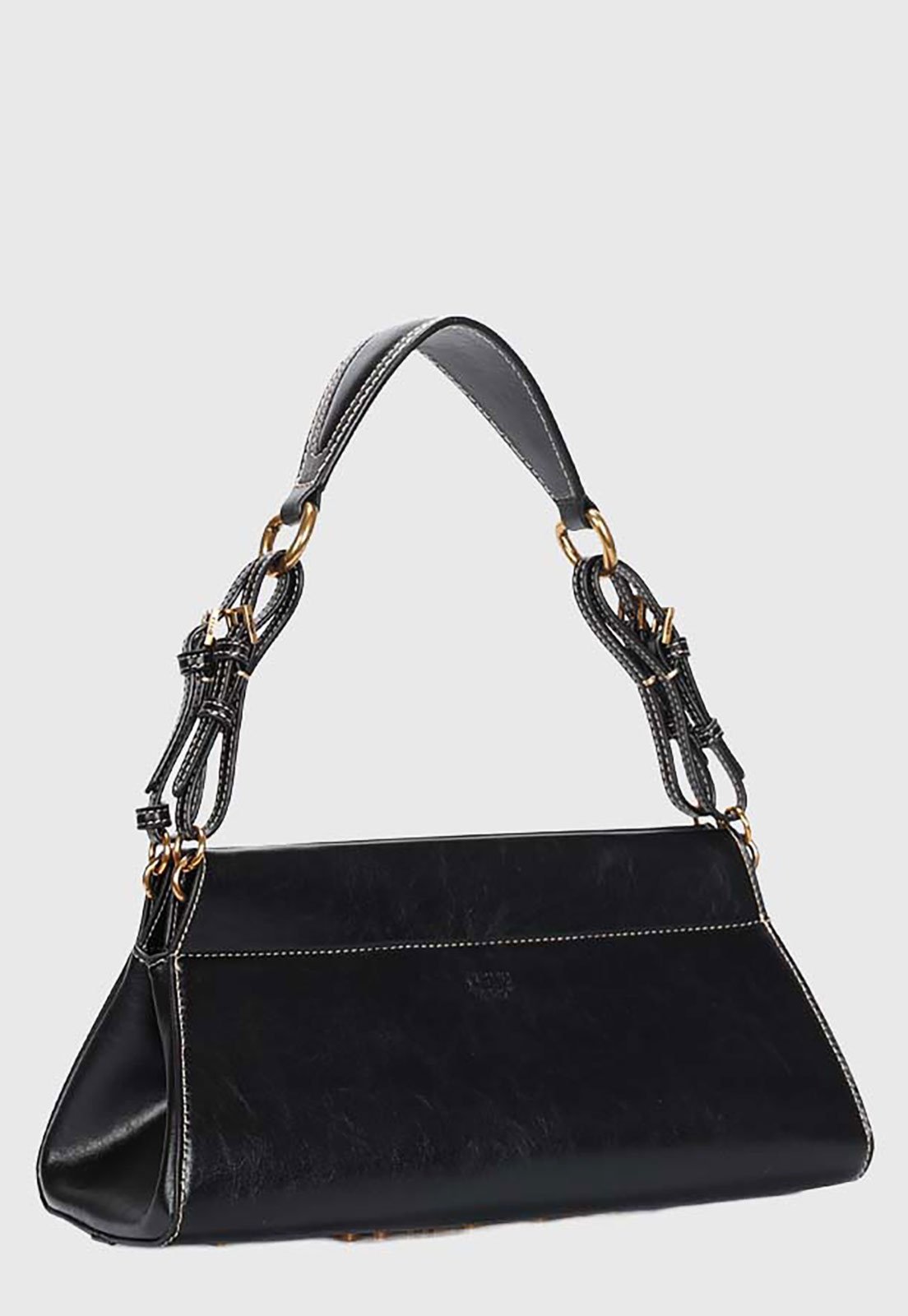 Bolsa Feminina Santa Lolla Retangular Baguete Preta