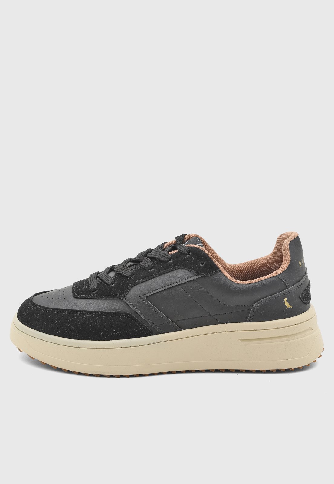 Tênis Masculino Reserva Cano Baixo Preto