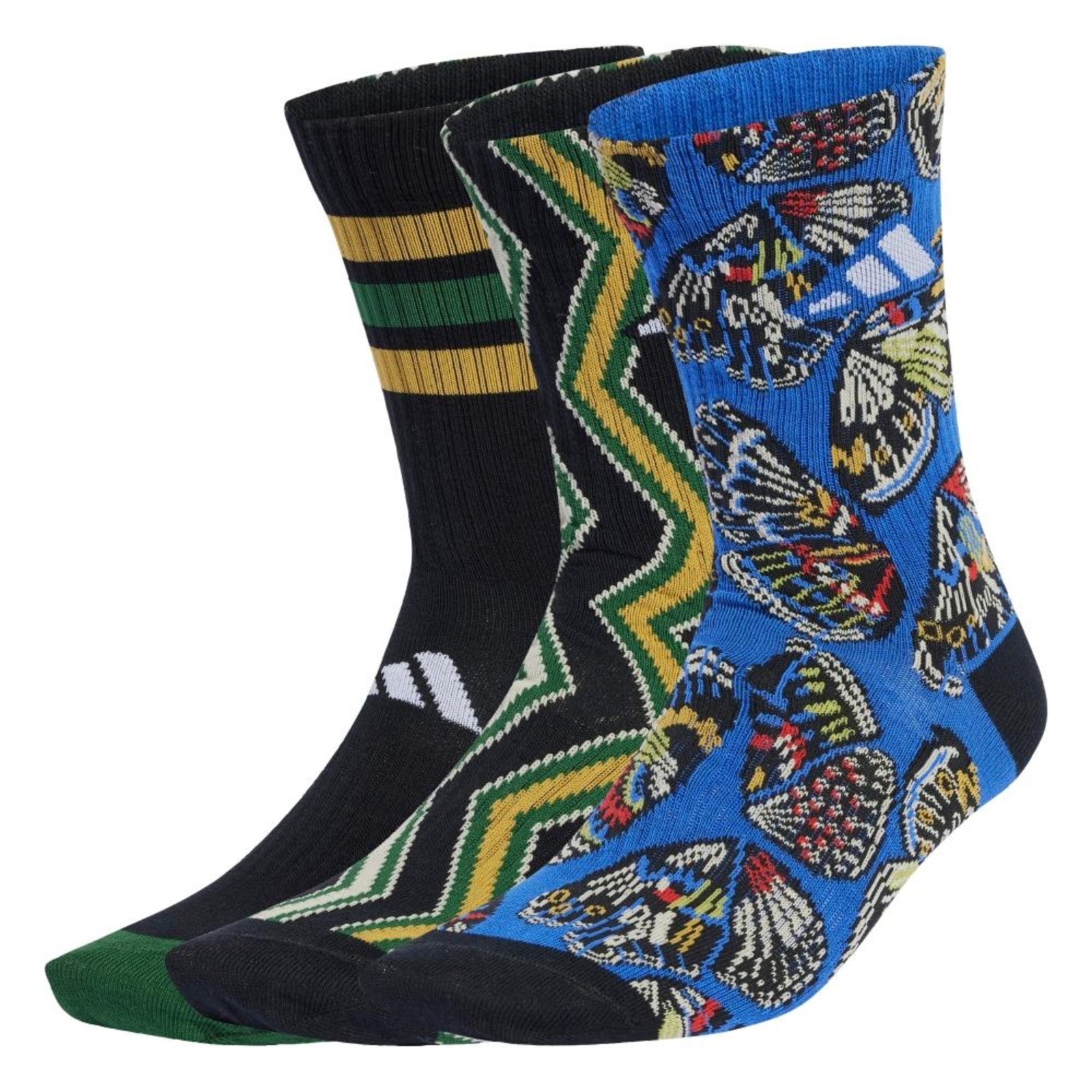 Meias adidas Farm 3 pares por pacote adidas Performance Multicolorido