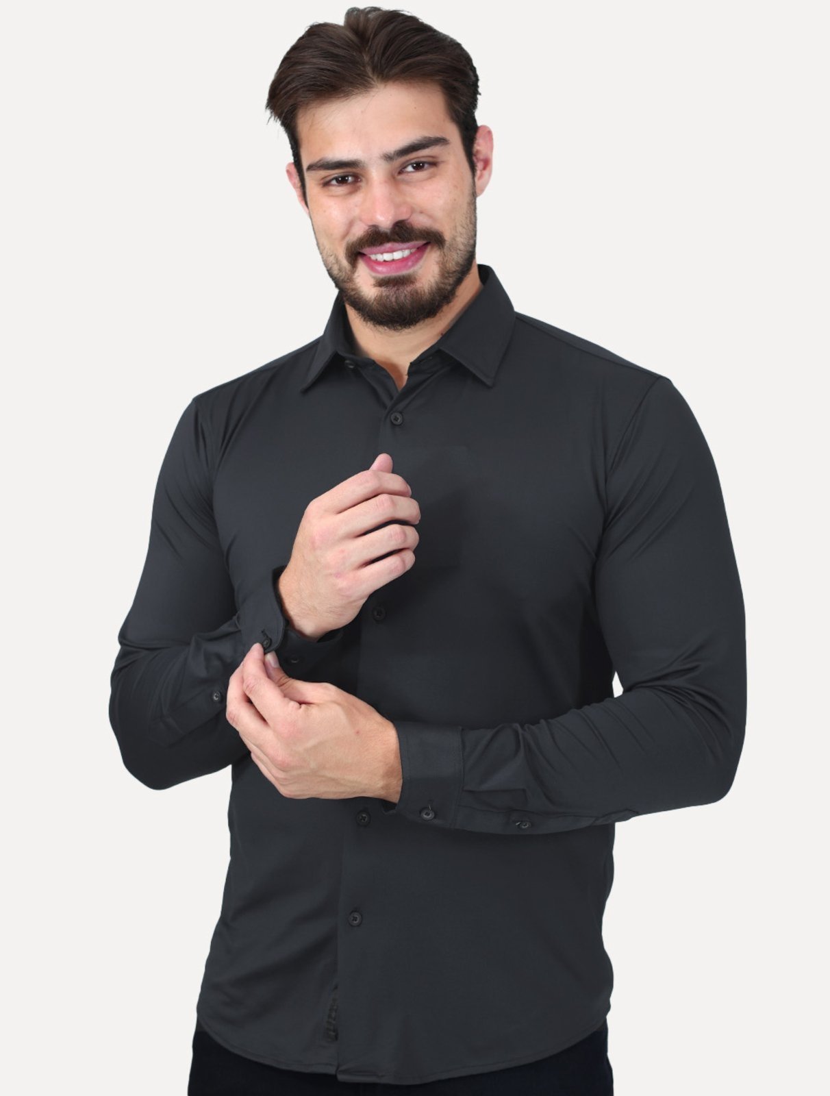 Camisa King & Joe Travel Pack Tech Poliflex Preta