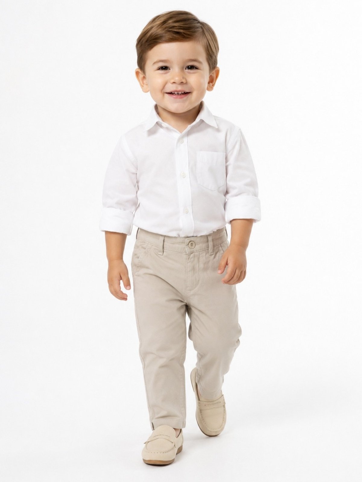 Infantil – Calça Alfaiataria Social Areia Menino