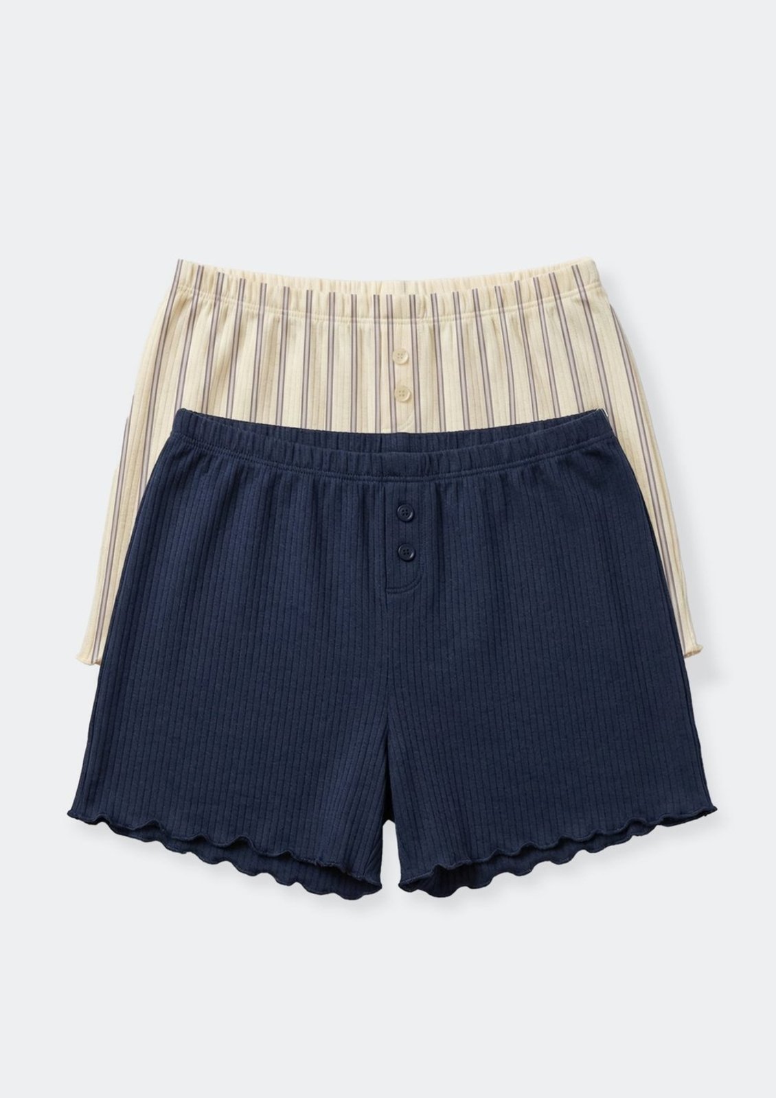 Kit 2 Shorts Pijama Feminino Em Jacquard Hering
