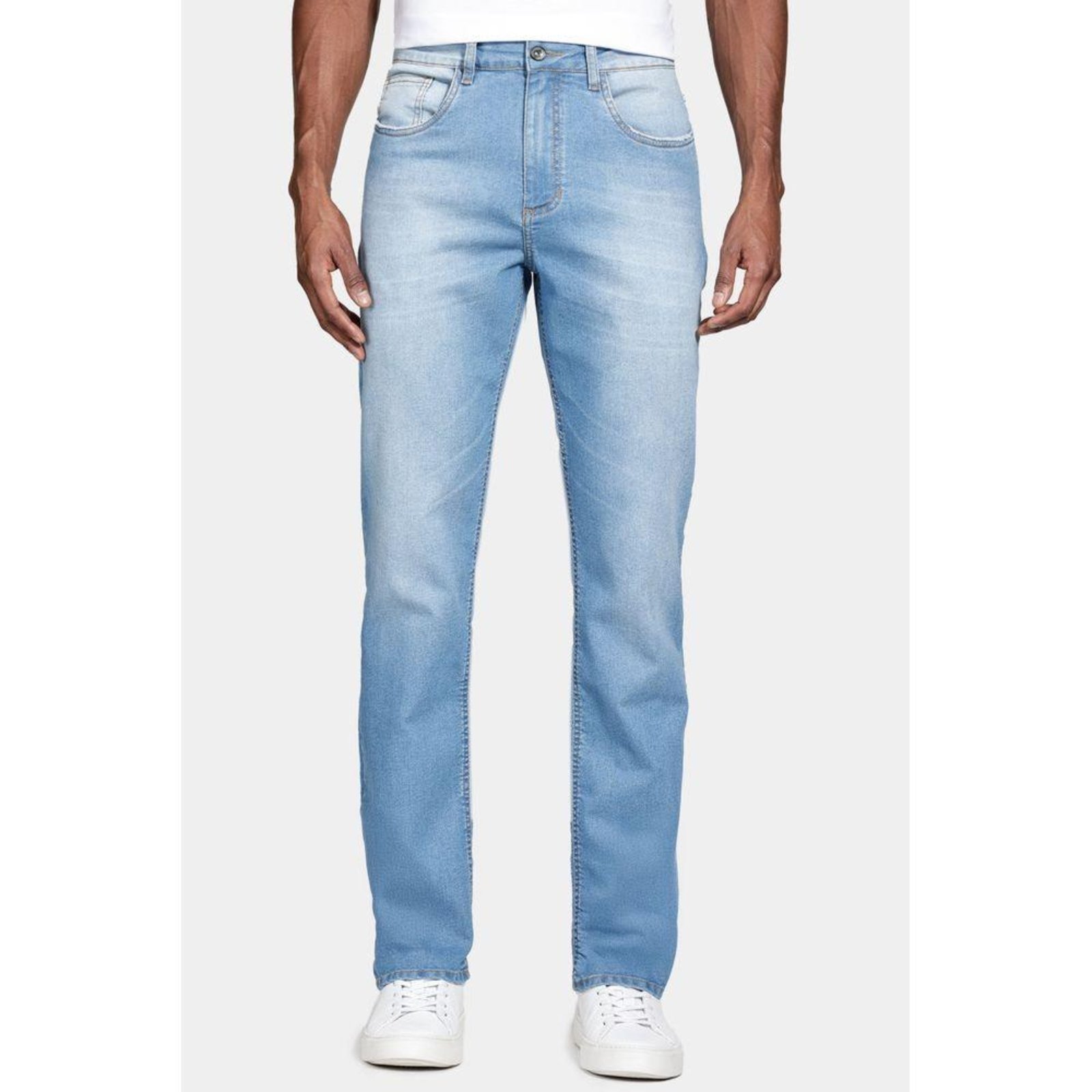 Calça Jeans Regular Azul Medio