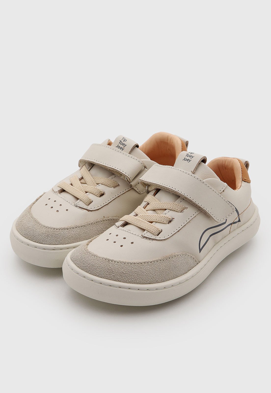 Infantil - Tênis Tip Toey Joey Couro Bege