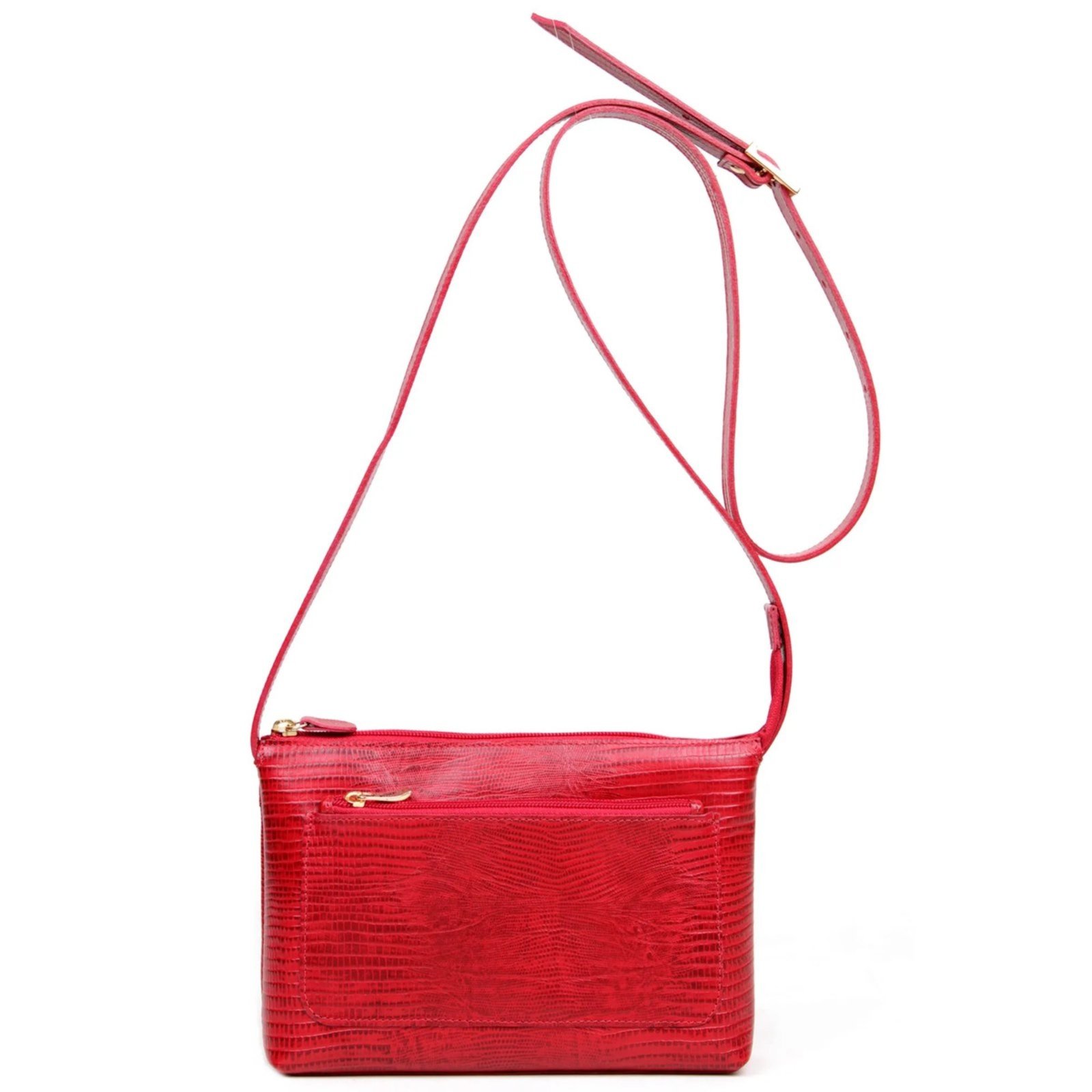 Bolsa Transversal em Couro Artlux Vermelho 9066