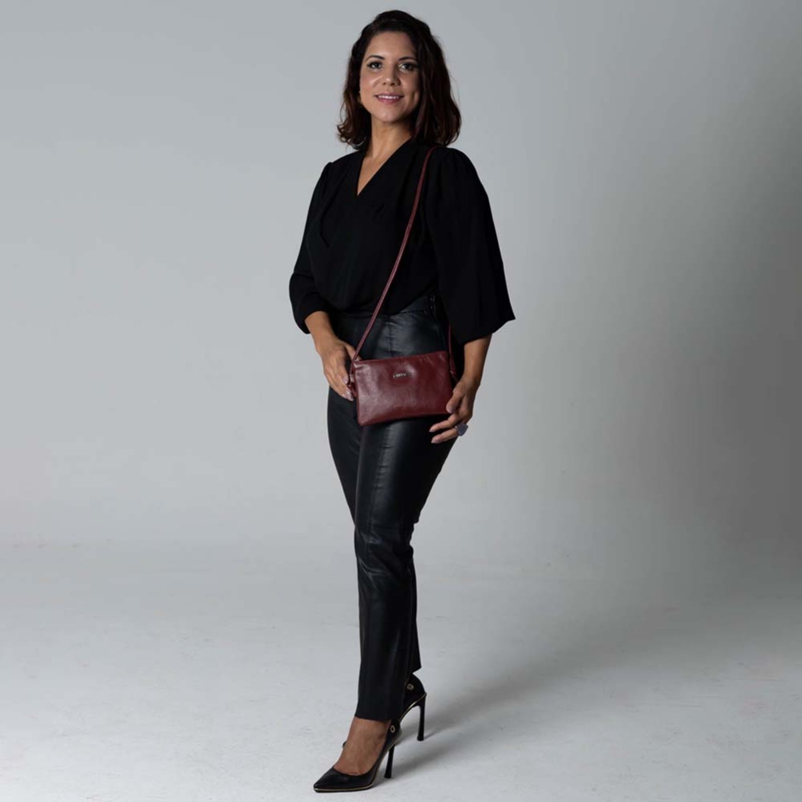 Bolsa de Couro Griffazzi Bordo