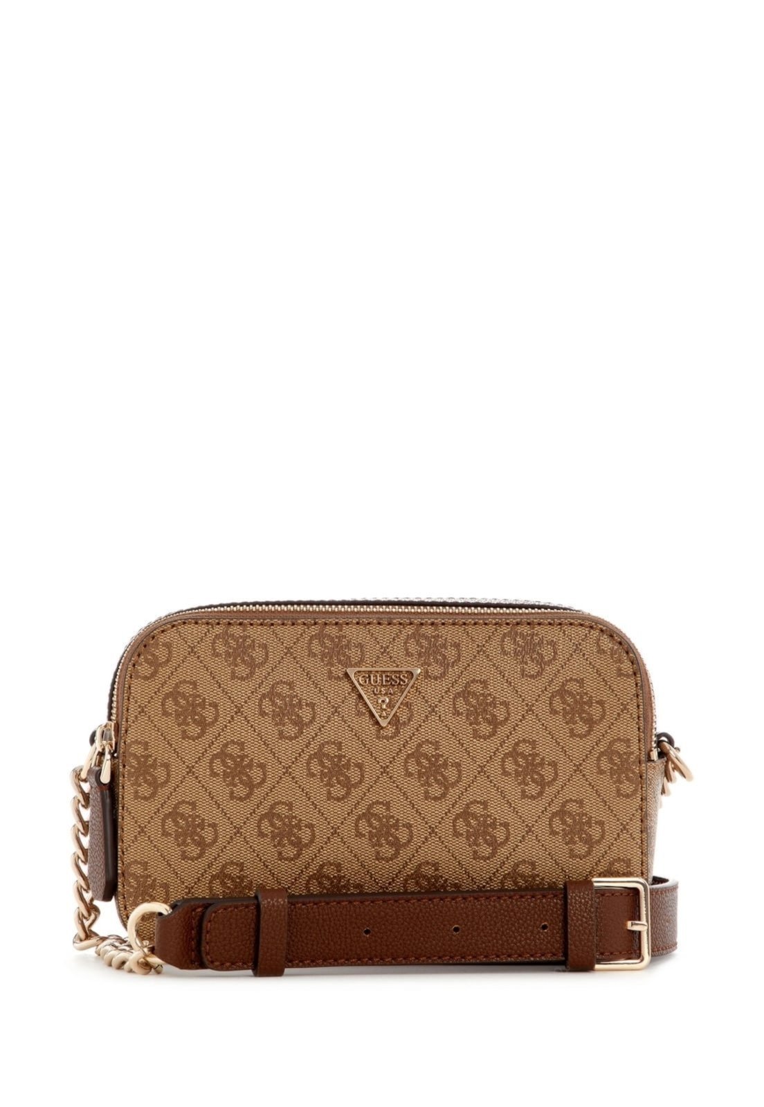 Bolsa Guess Noelle Ii Camera Transversal Caramelo