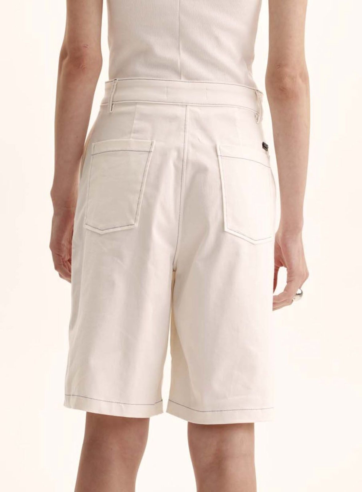 Vista 3 Bermuda Feminina Comfort Cós Baixo Triton bege Triton bege