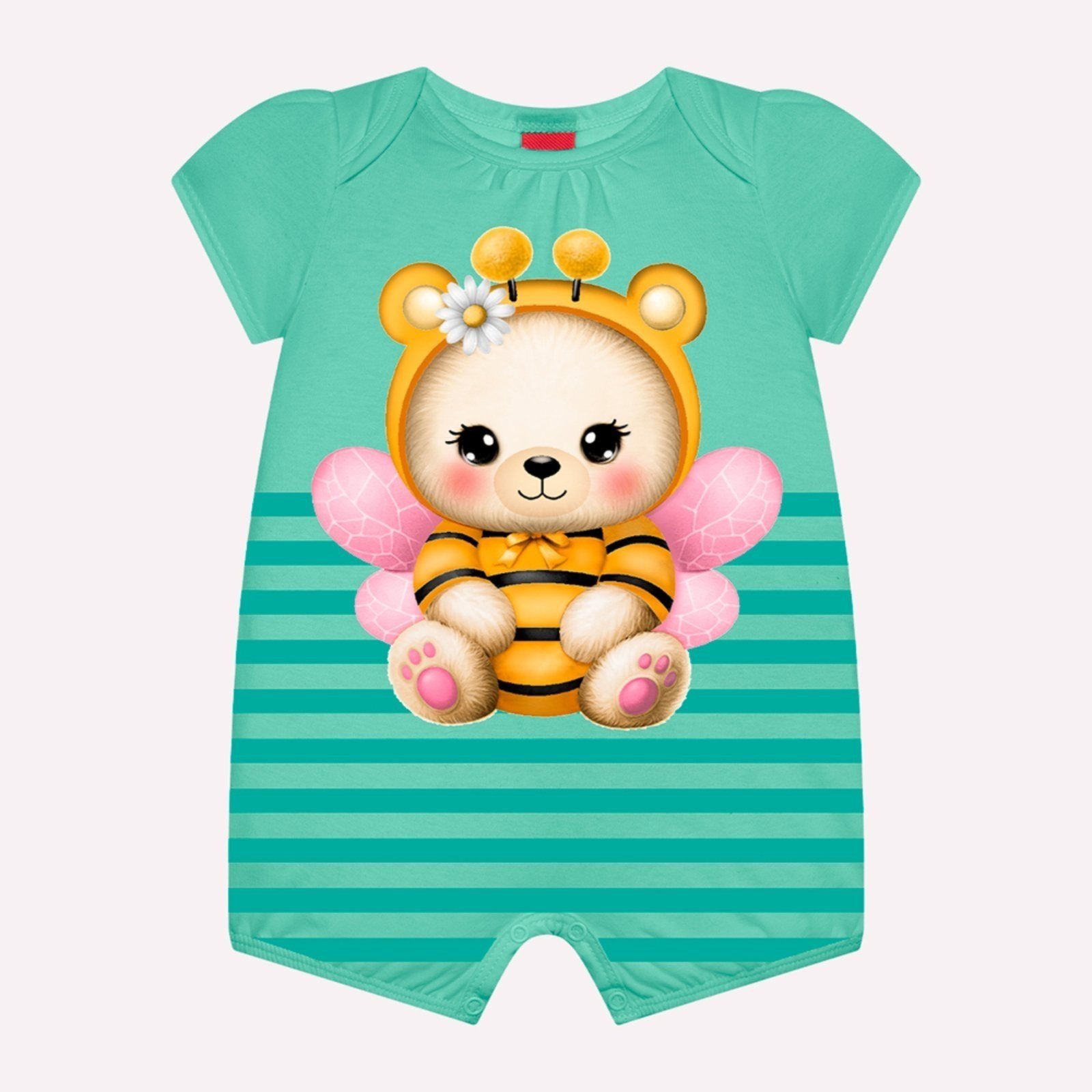 Infantil – Macaquinho Menina em Algodão Kyly