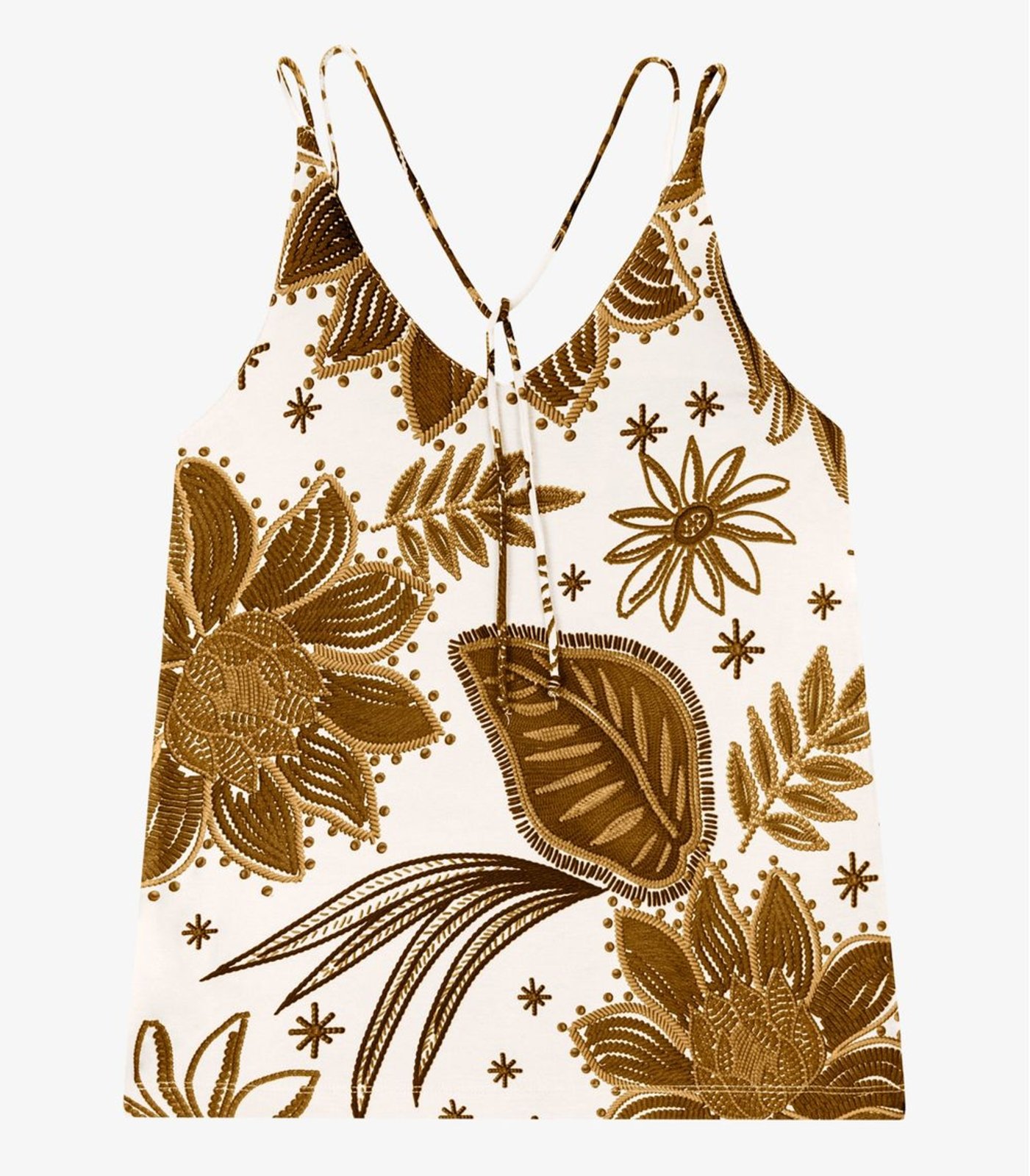 Vista 3 Blusa de Alça Feminina Endless em Viscotorcion amarelo Endless amarelo