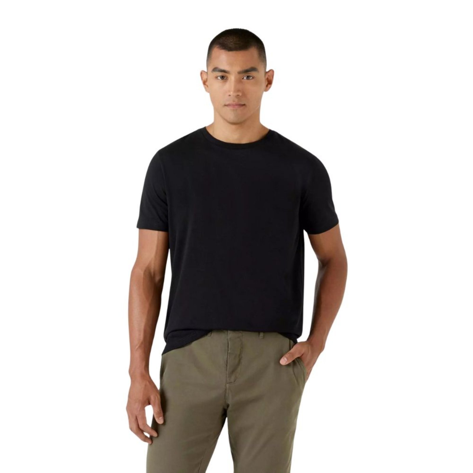 Vista 3 Camiseta Oficina Reserva Pima Leve preto Oficina Reserva preto