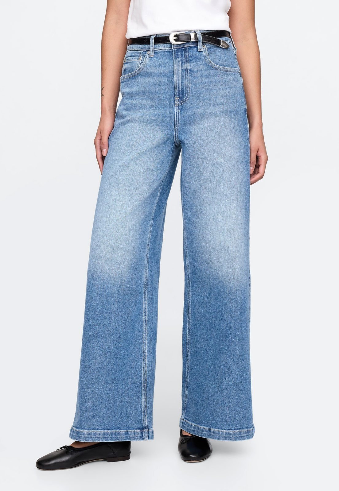 Calça Jeans GAP Wide Leg Pocket Azul