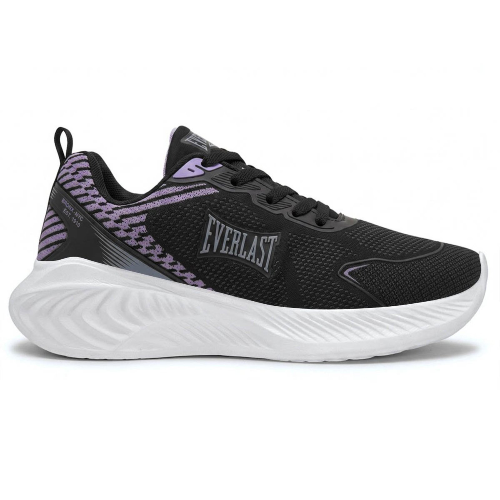 Tênis Everlast Rapid Unissex | Preto Lilás