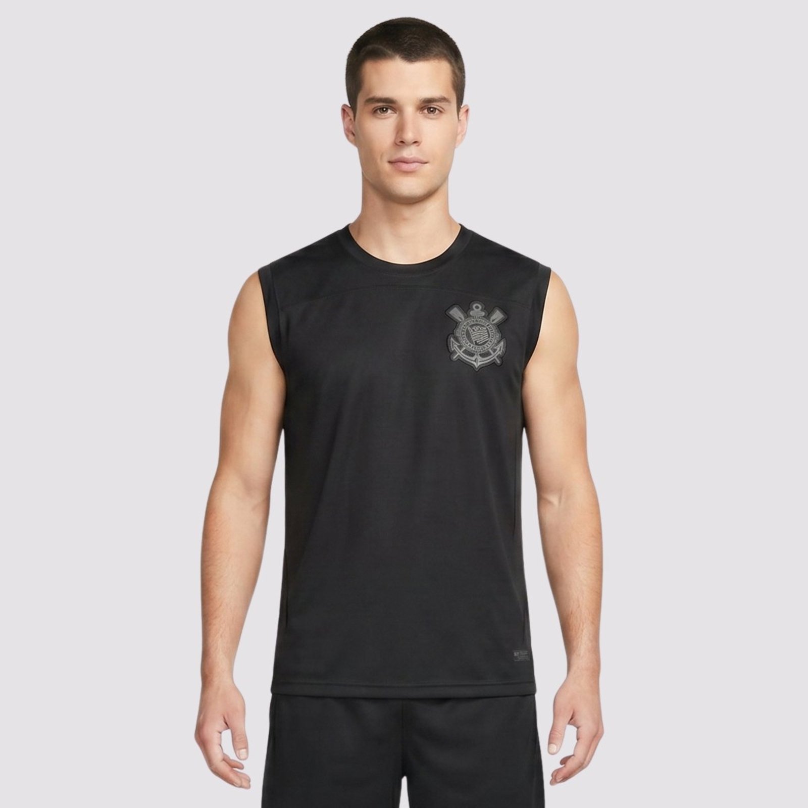 Regata Corinthians Dry Logo Preta