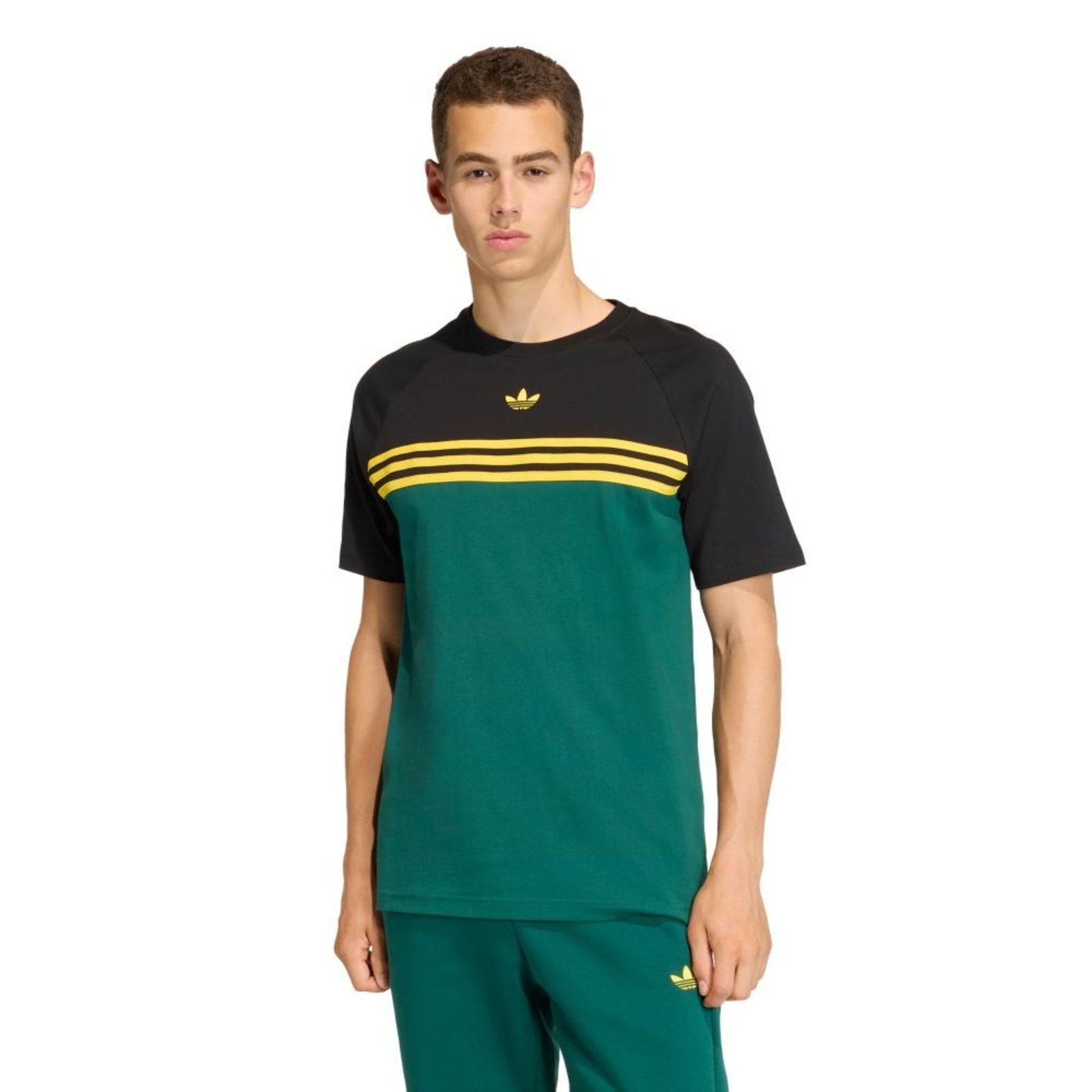 POLO SLIM LISTRAS PEITO adidas Originals Verde