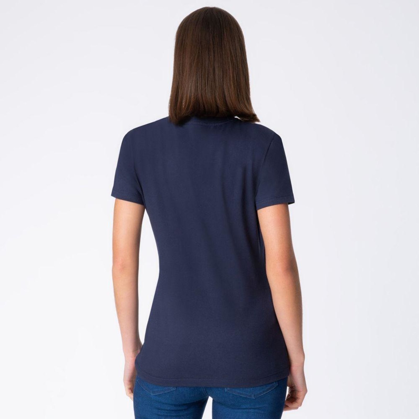 Vista 3 Camiseta Tommy Hilfiger Clássica Gola C azul marinho Tommy Hilfiger azul marinho