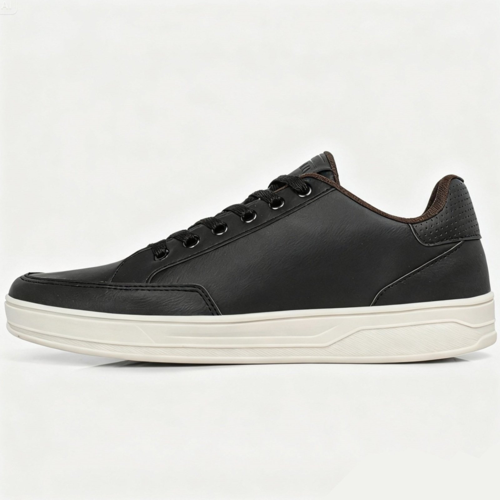 Tênis Casual Masculino Sneaker Polo Logo Ferrareto Confortável e Estiloso Preto