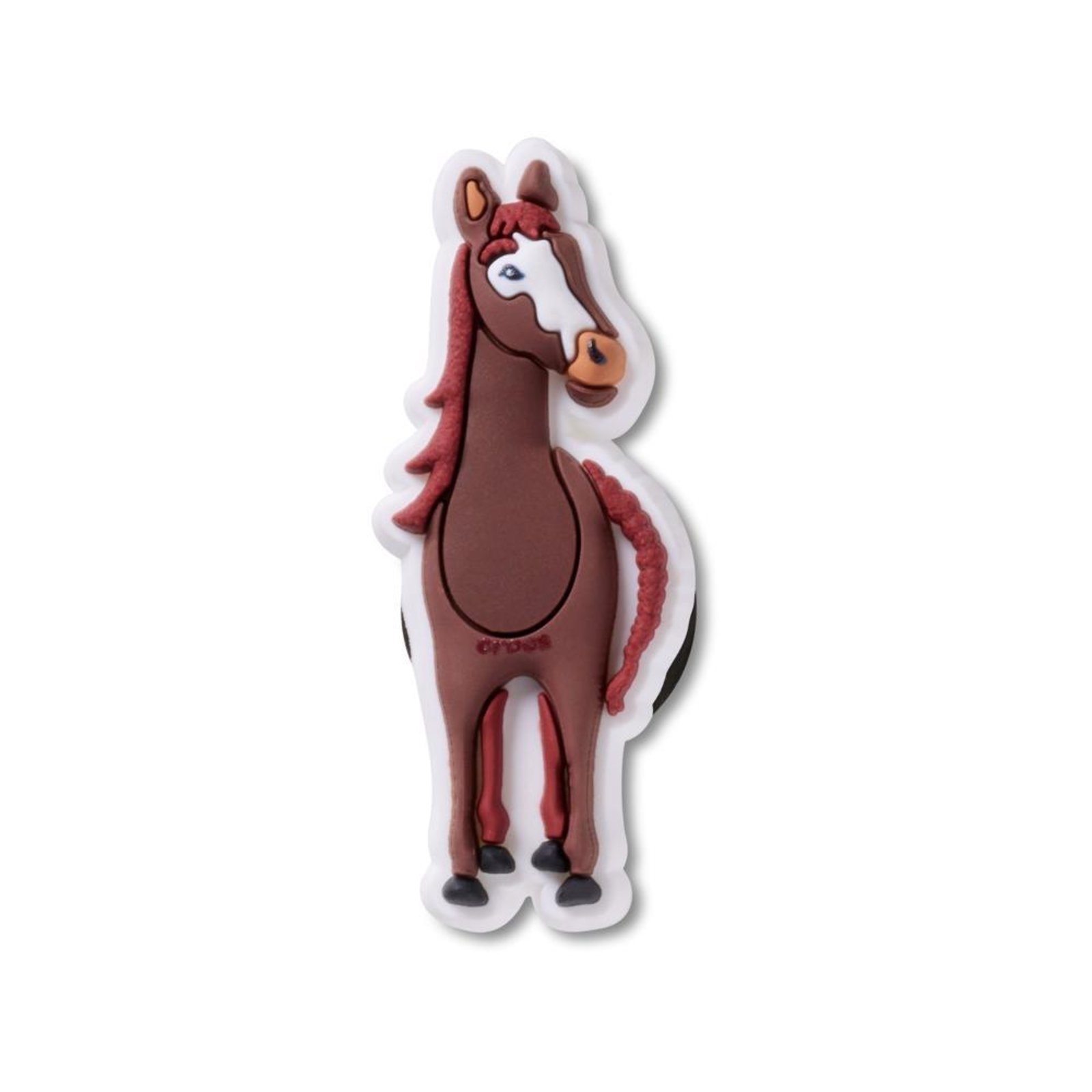 Vista 2 Infantil - Jibbitz™ Cavalo Marrom Crocs branco