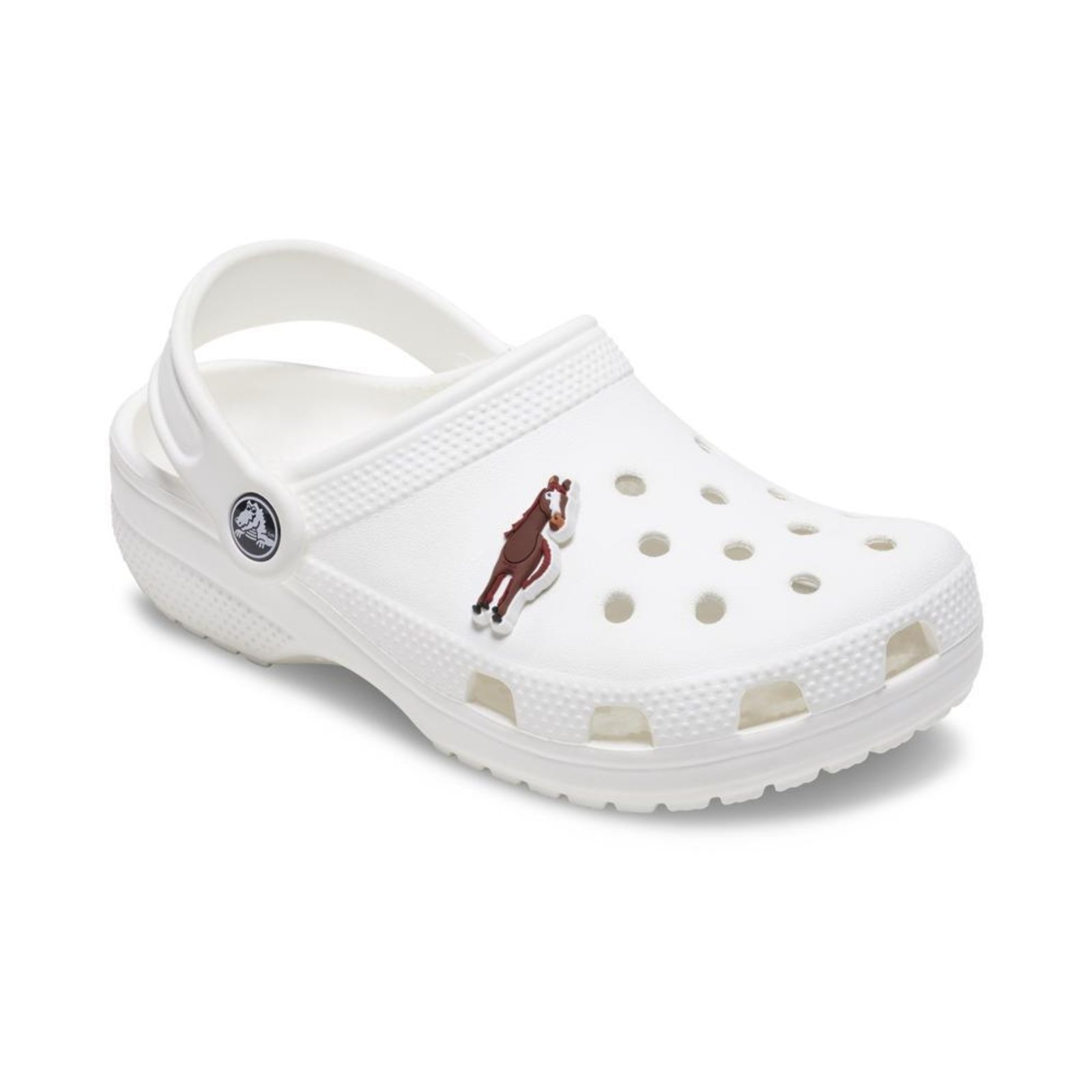 Vista 3 Infantil - Jibbitz™ Cavalo Marrom Crocs branco