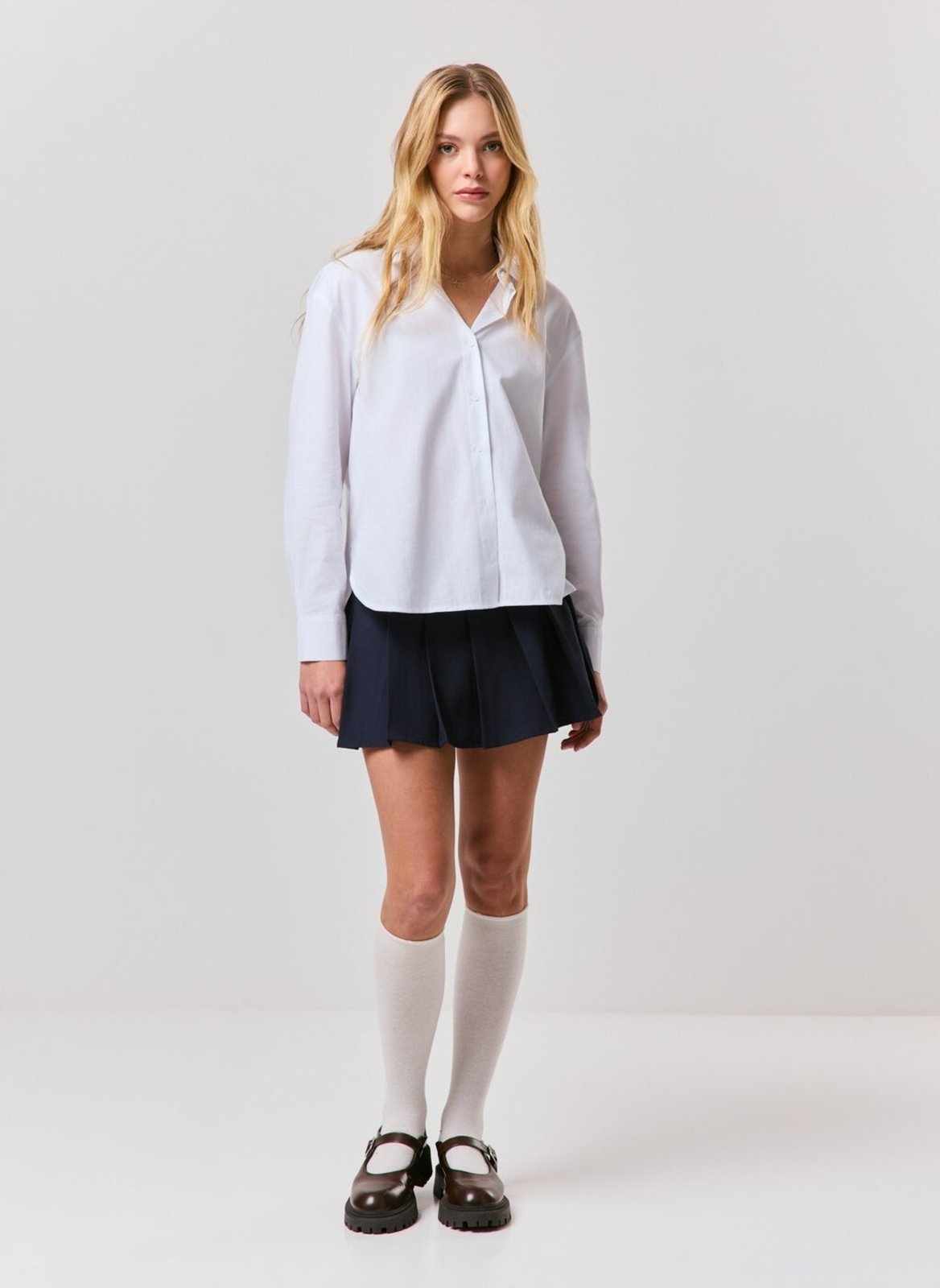 Saia Plissada Com Short Interno