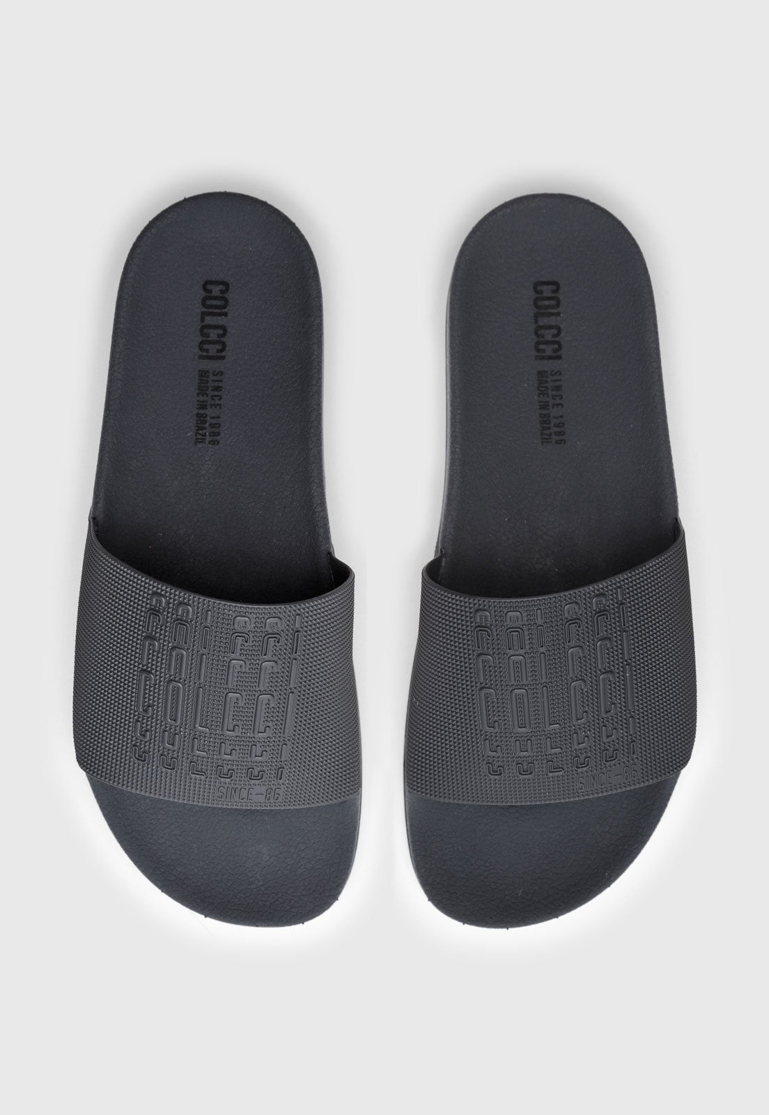 Chinelo Slide Colcci Cinza
